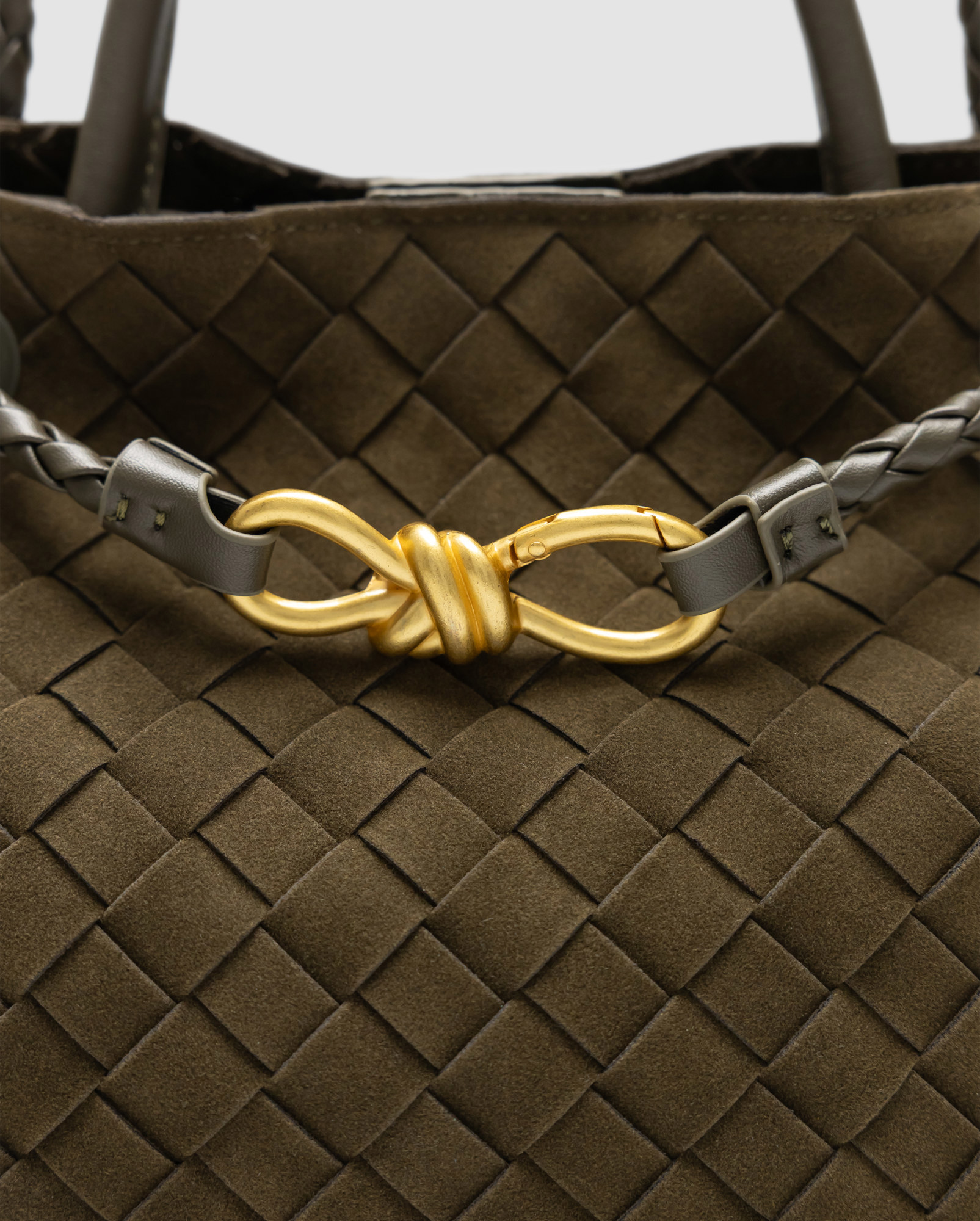 Bottega Veneta Small Andiamo Suede Cypress - 5