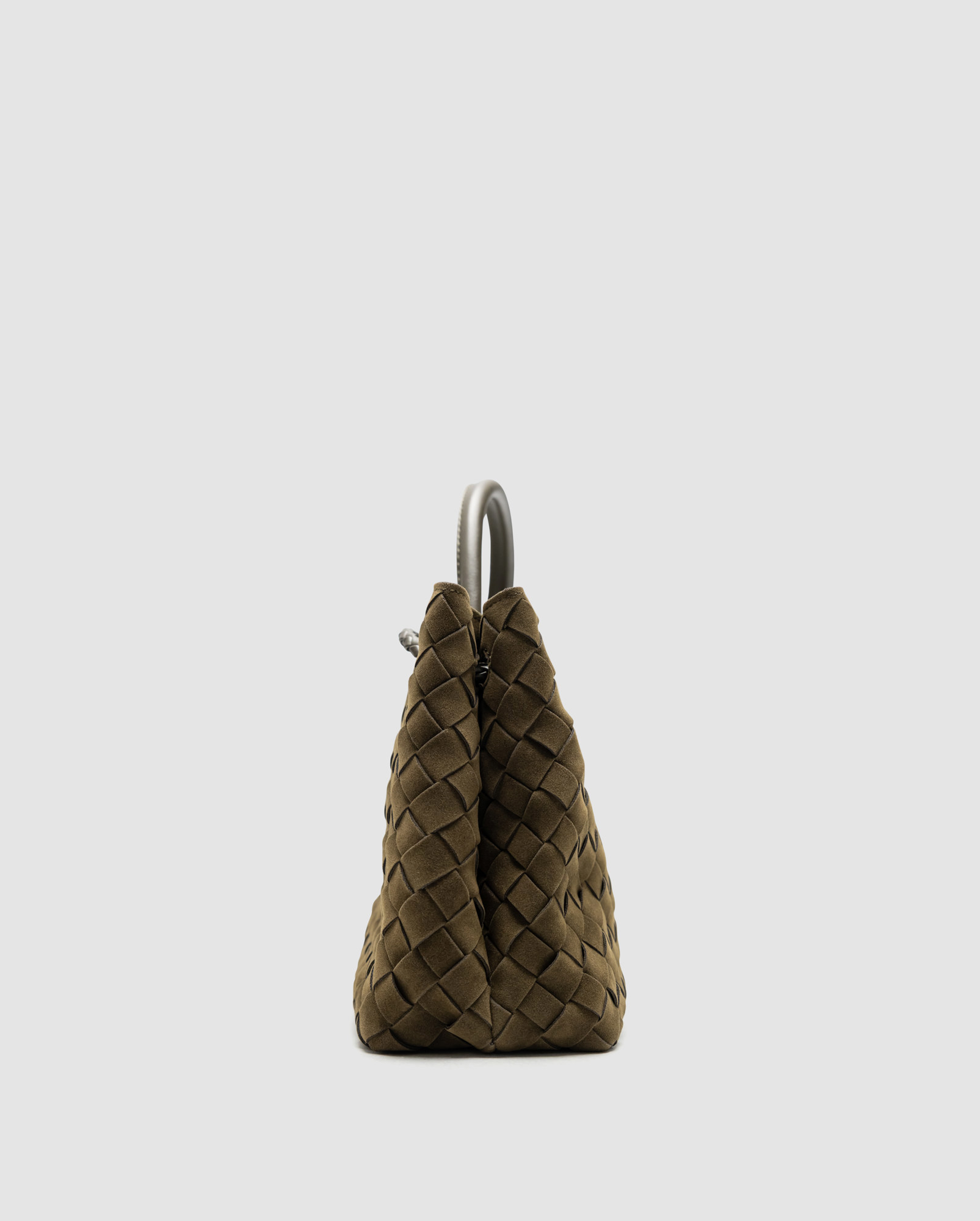 Bottega Veneta Small Andiamo Suede Cypress - 4