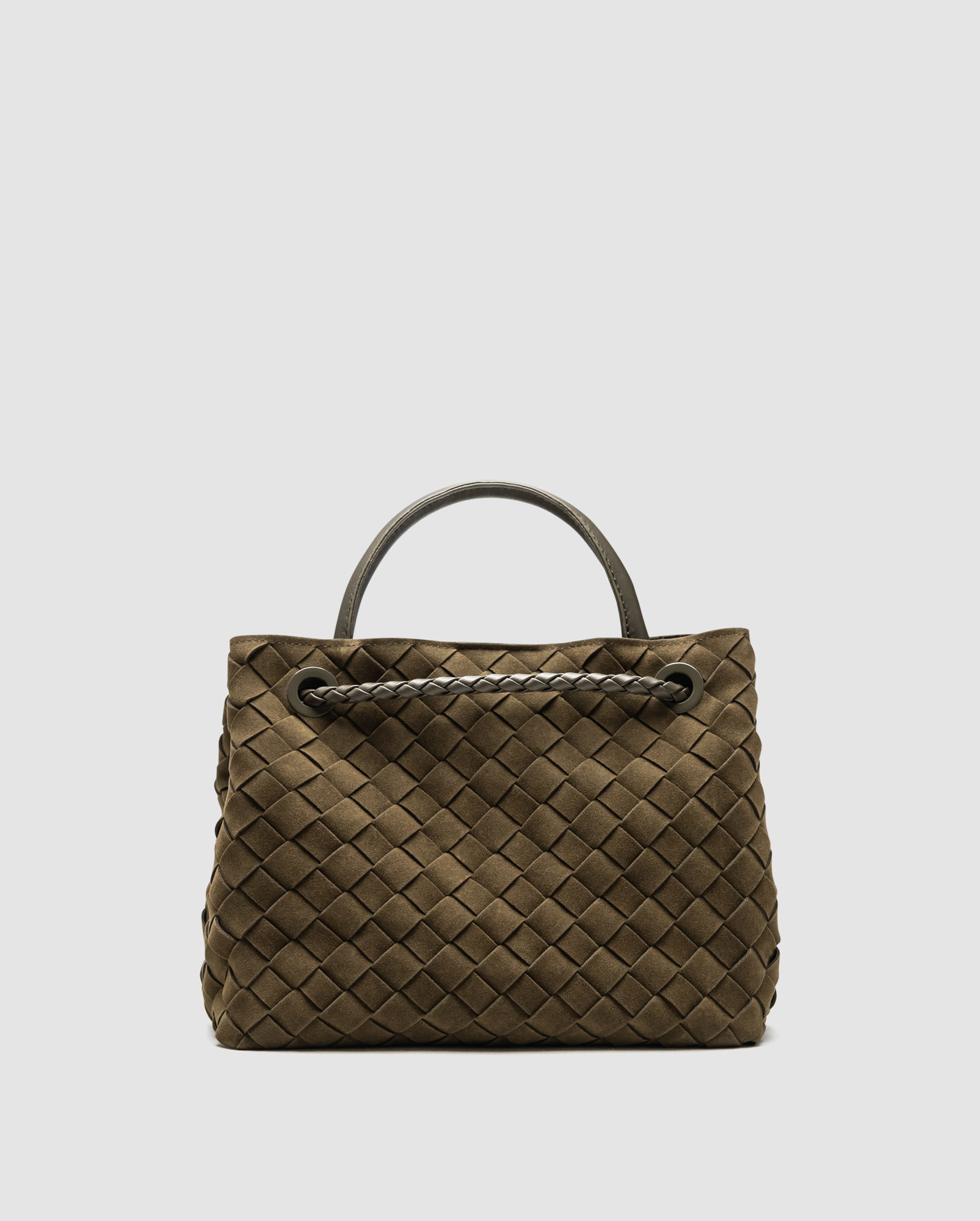 Bottega Veneta Small Andiamo Suede Cypress - 3