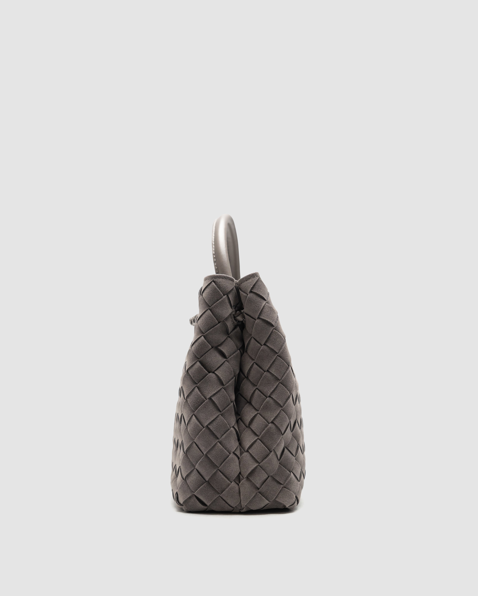 Bottega Veneta Small Andiamo Suede Grey - 4