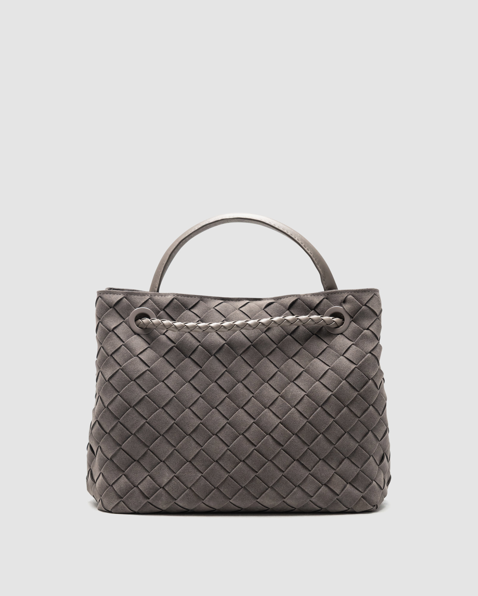 Bottega Veneta Small Andiamo Suede Grey - 3