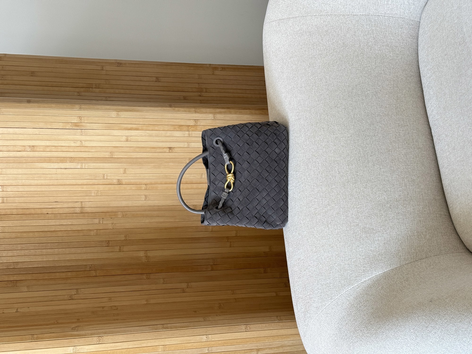 Bottega Veneta Small Andiamo Suede Grey - 15