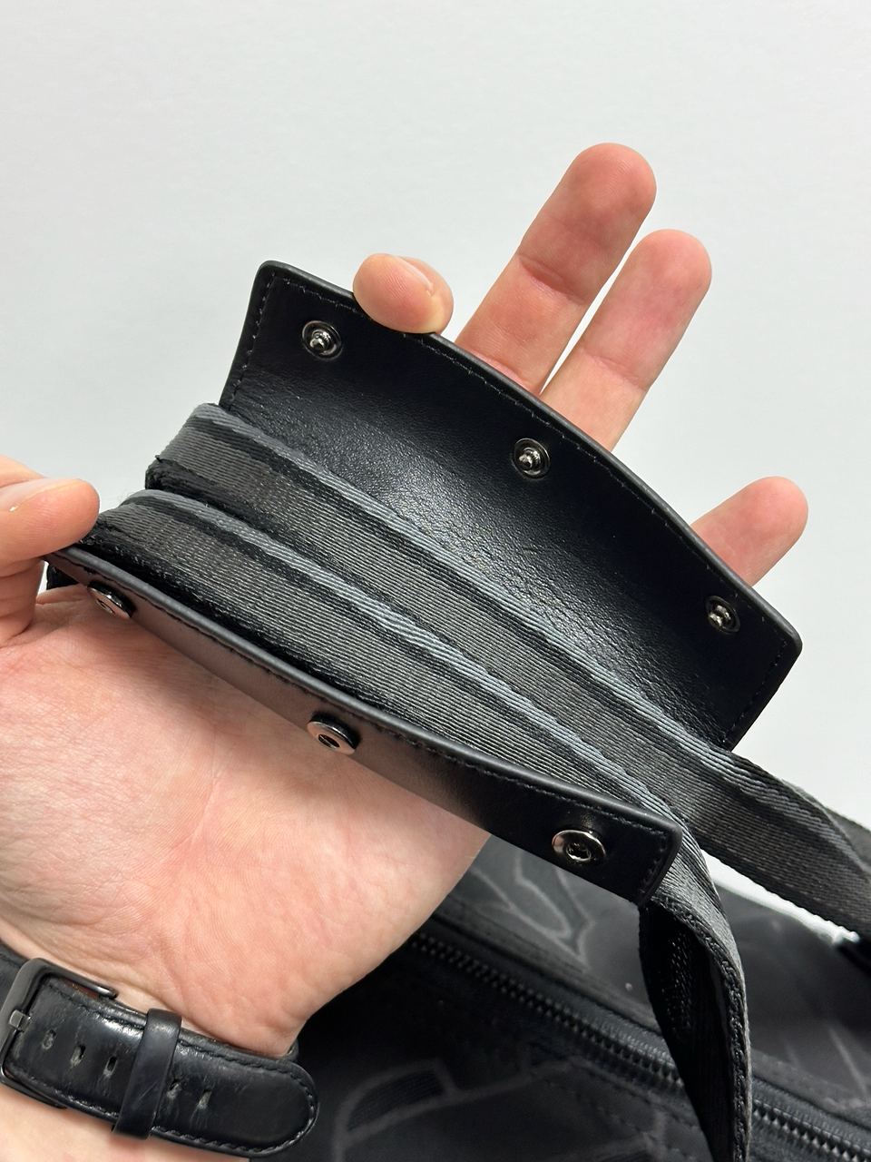 Burberry Black Monogram Recycled Polyester Jacquard Holdall - 18