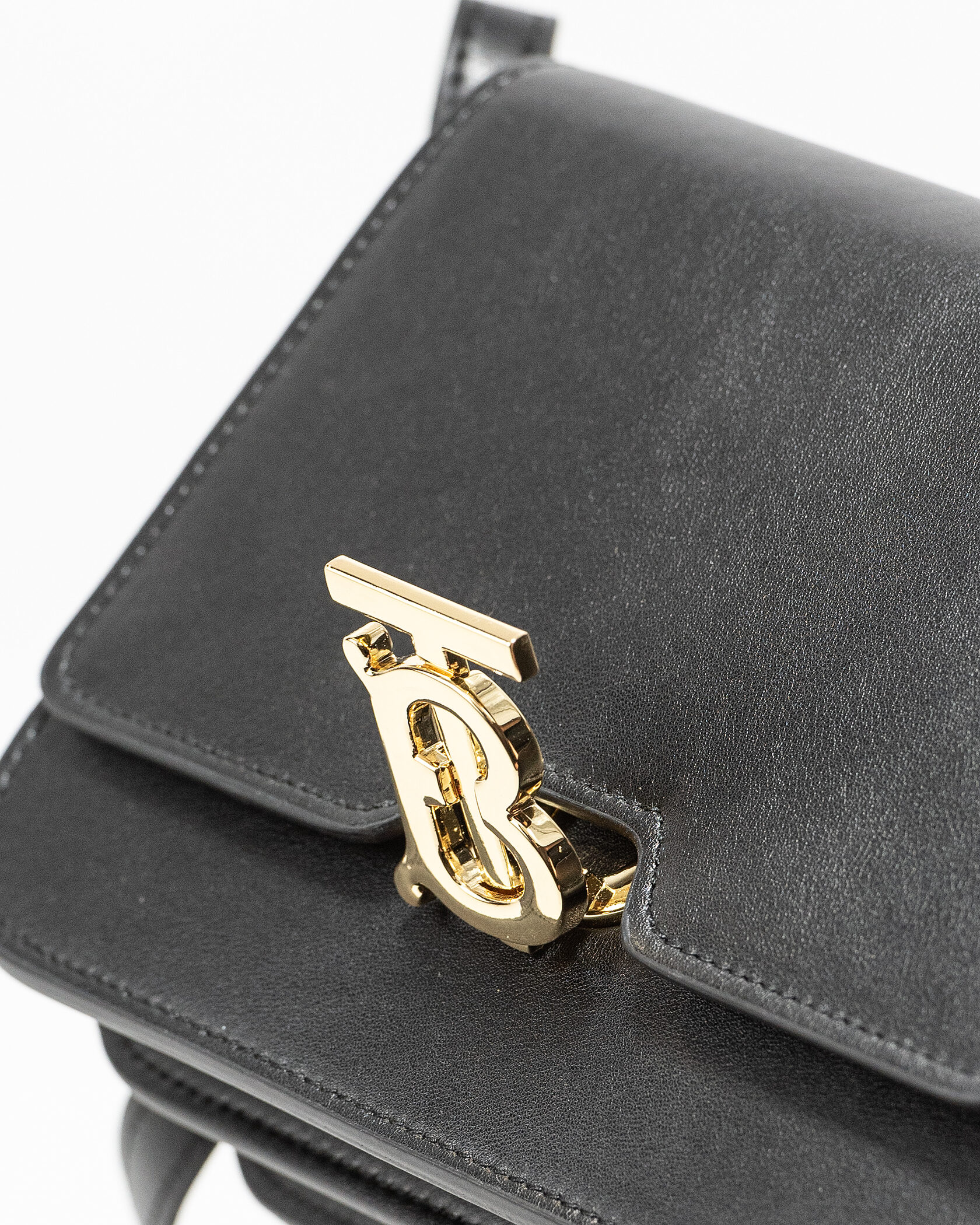 Burberry Calfskin Mini TB Bag Black - 11