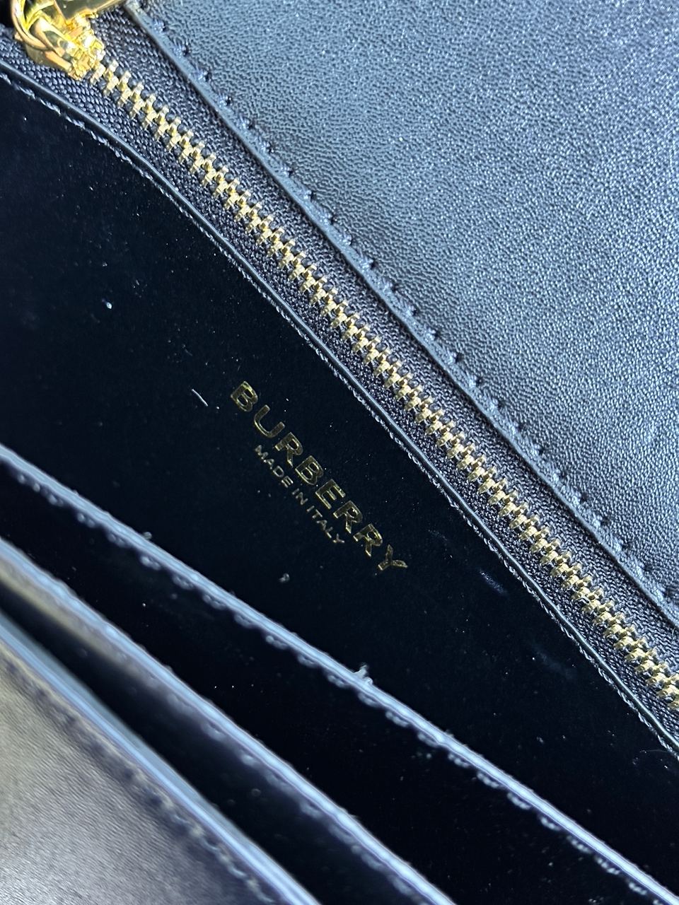 BURBERRY Calfskin Mini TB Bag Black - 4