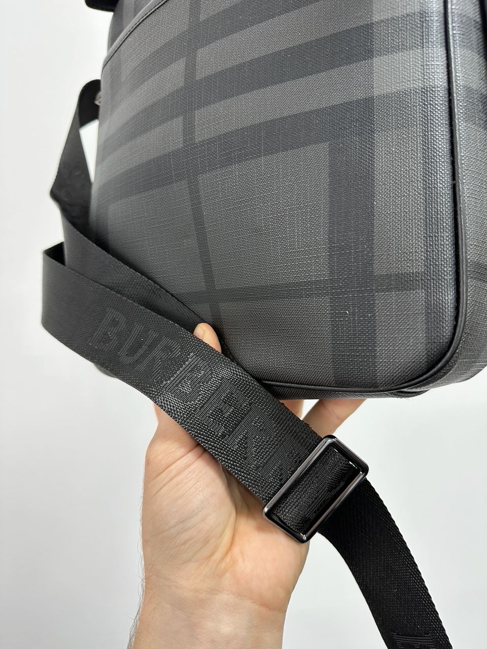 Burberry Large Messenger Bag Men Crossbody Shoulder Bag Grey - 15