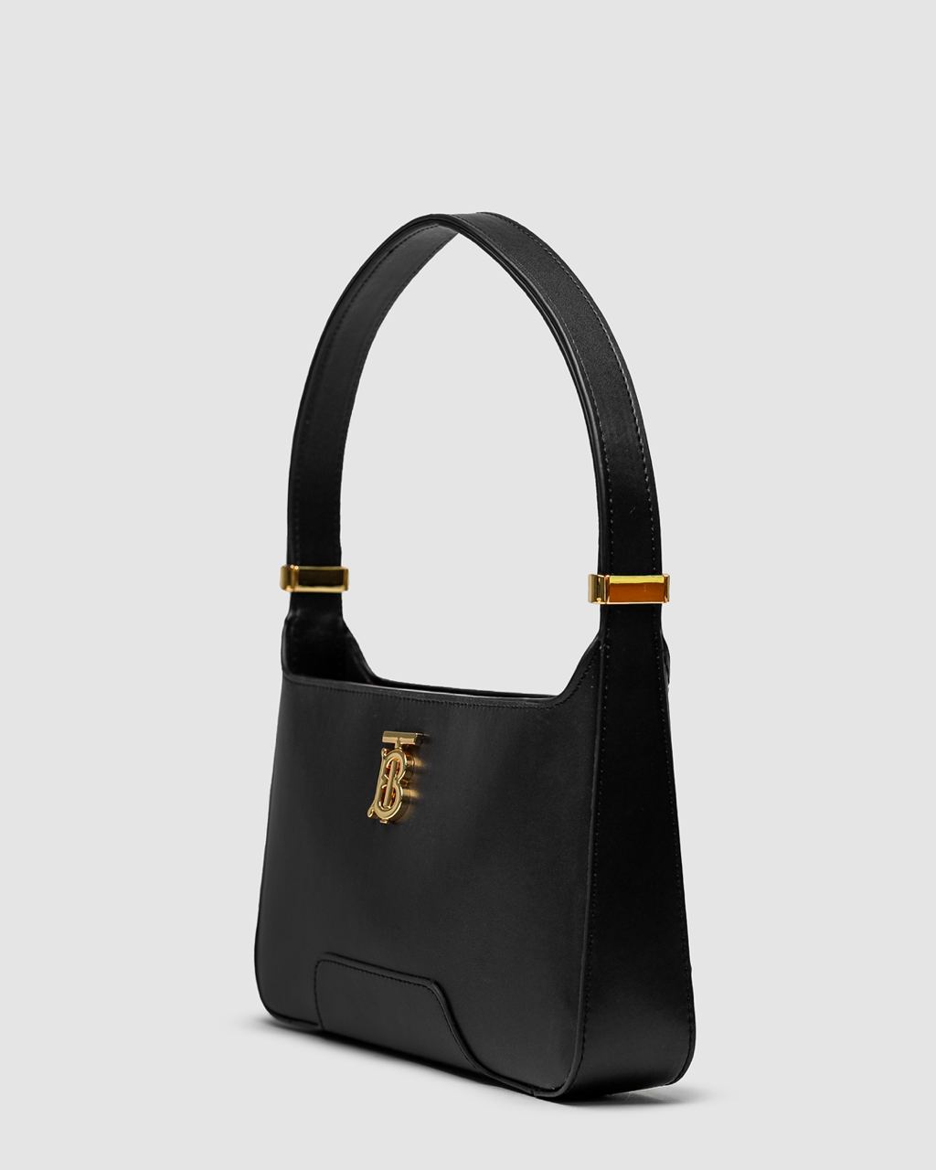 Burberry Leather TB Shoulder Bag "Black" - 13