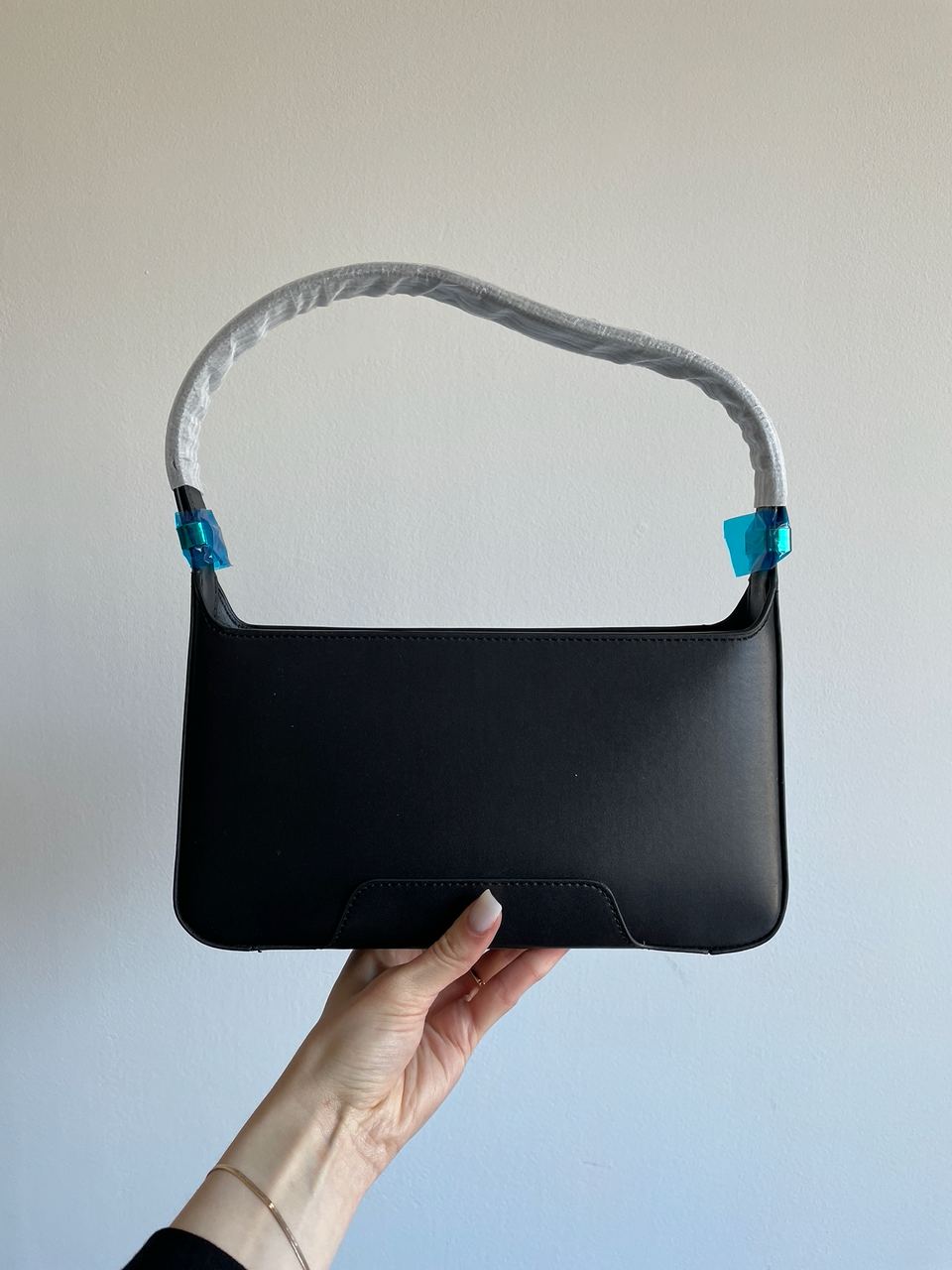 Burberry Leather TB Shoulder Bag "Black" - 19