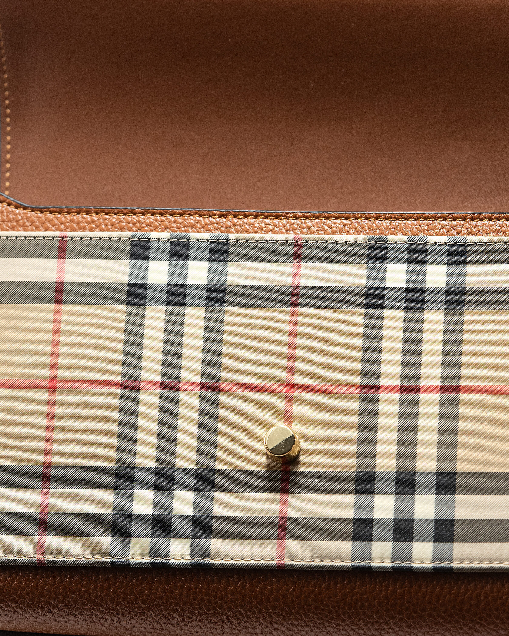 Burberry Leather Vintage Check Note Cross-Body Bag - 15