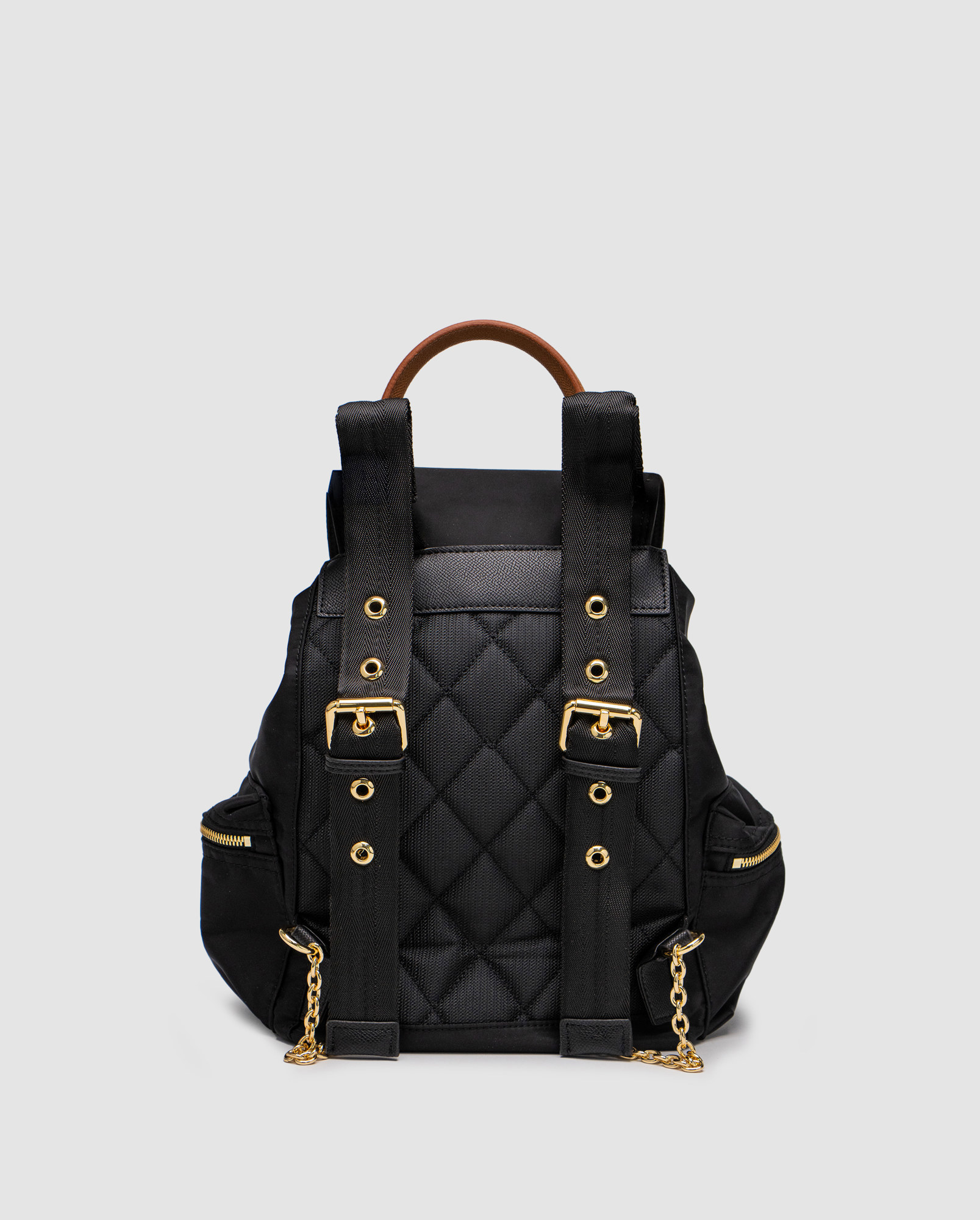 Burberry Nylon Backpack with Leather in Black - 2