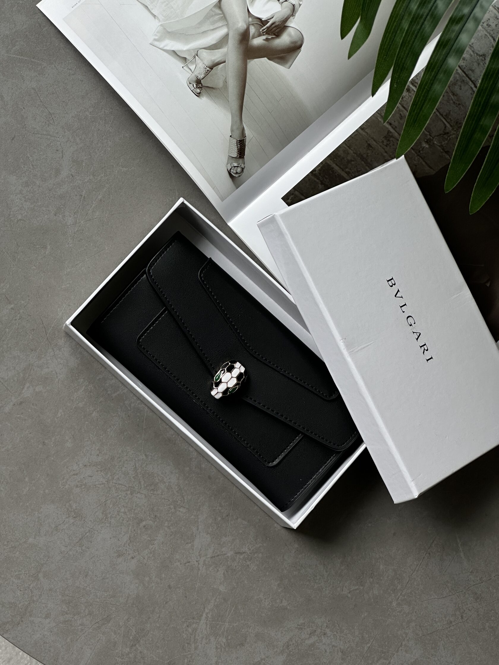 Bvlgari Serpenti Forever Large Wallet Black - 6