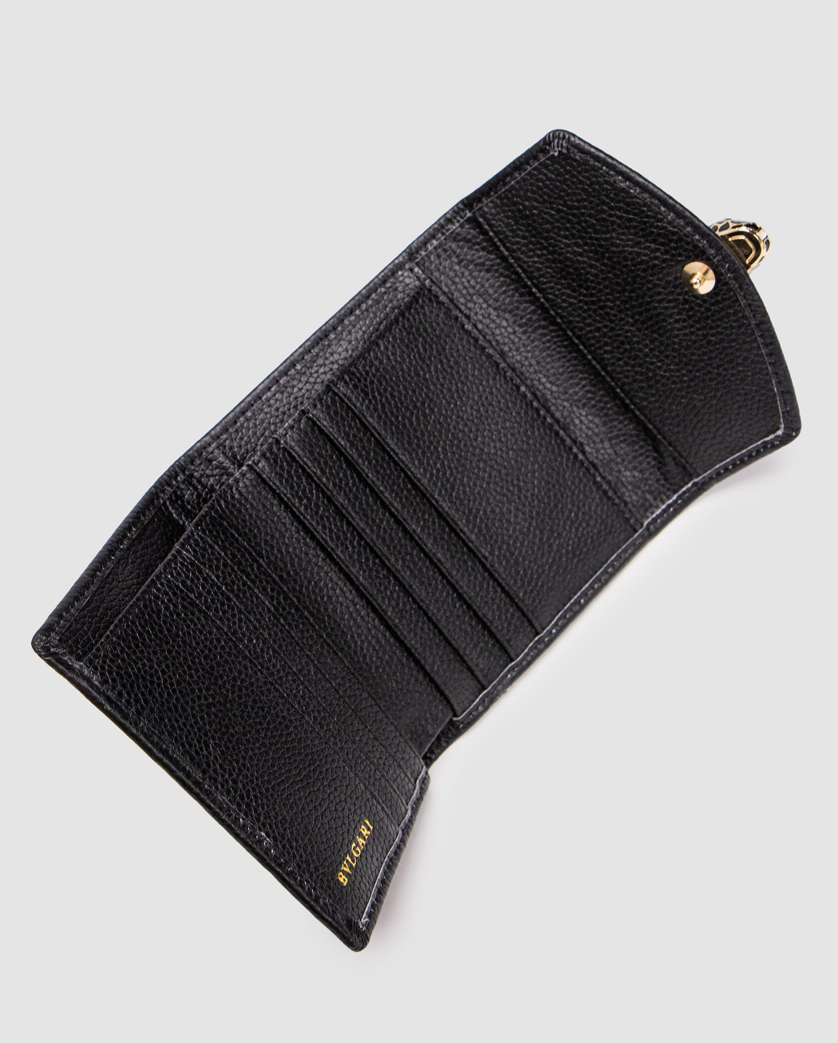 Bvlgari Serpenti Forever Trifold Wallet Black - 10