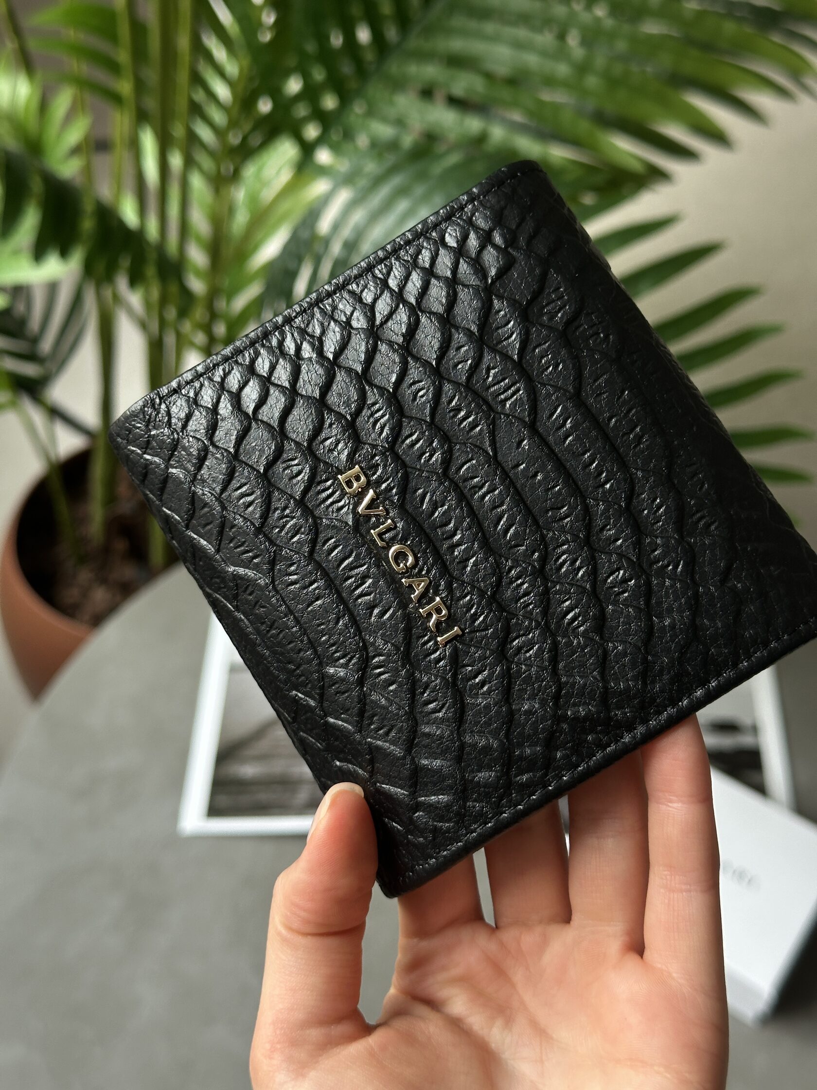 Bvlgari Serpenti Forever Trifold Wallet Black - 9