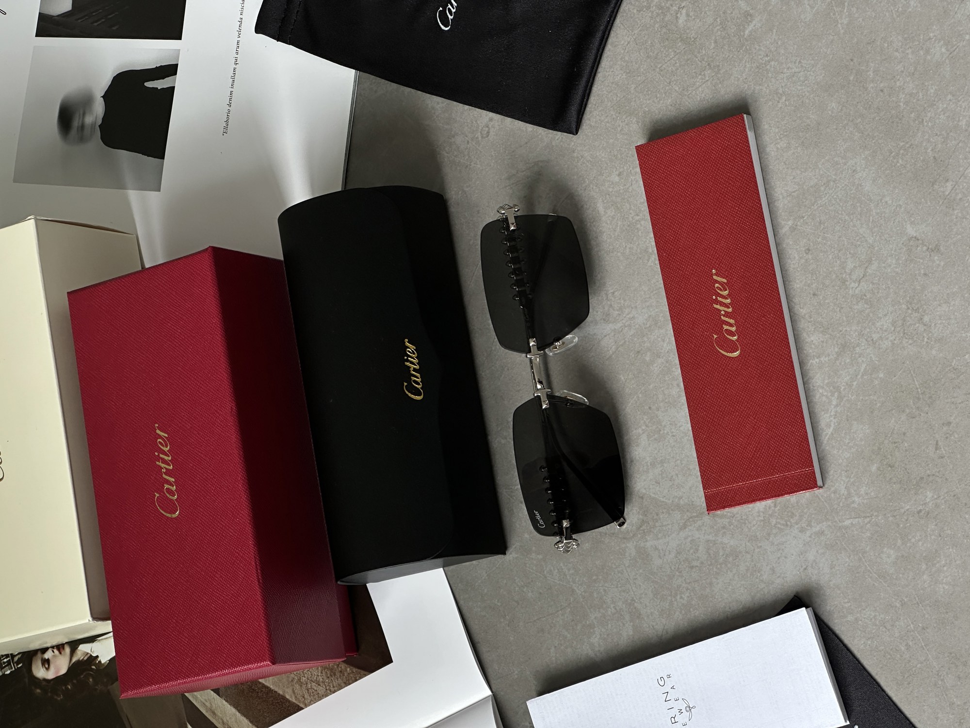 Cartier Clash Black/Silver CT0545S 001 L