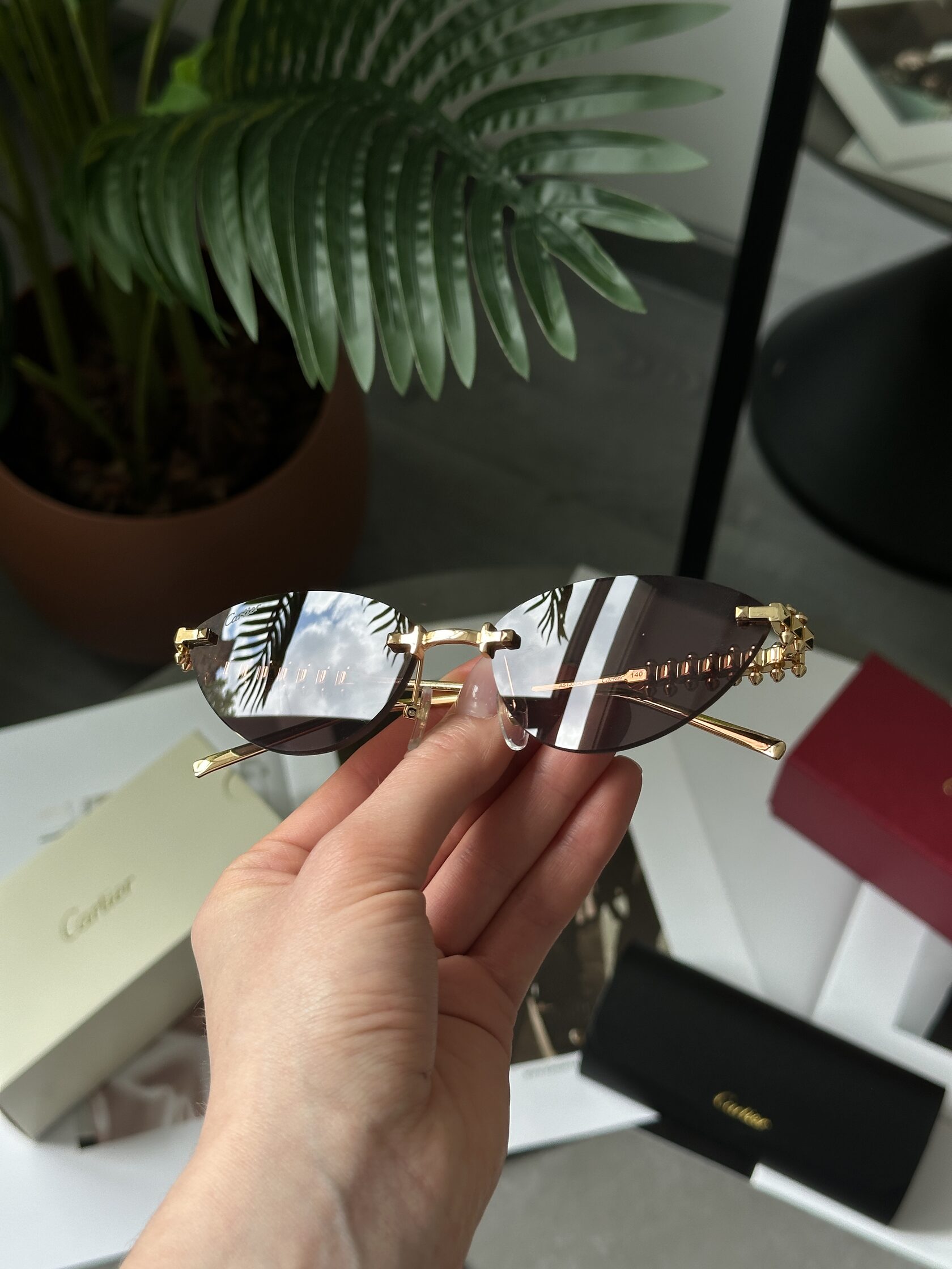 Cartier Clash Brown/Gold CT0543S 001L cat.2 - 5