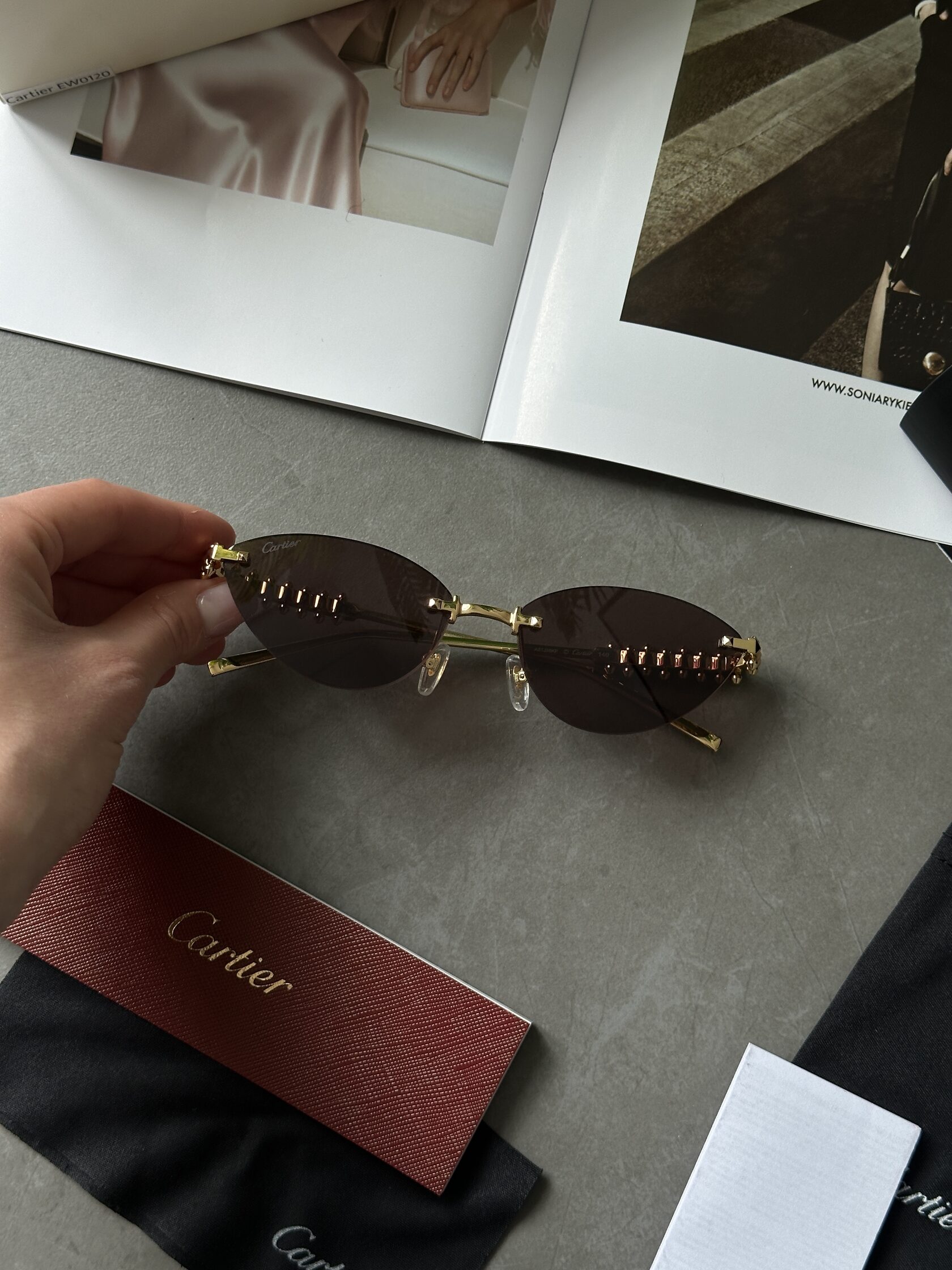 Cartier Clash Brown/Gold CT0543S 001L cat.2 - 7