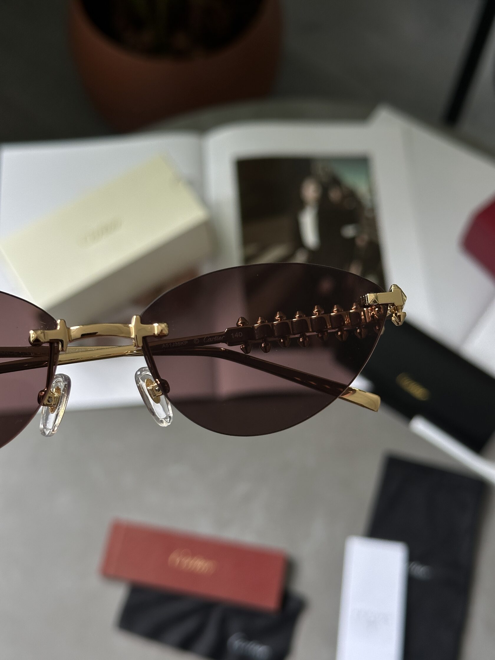 Cartier Clash Brown/Gold CT0543S 001L cat.2 - 9