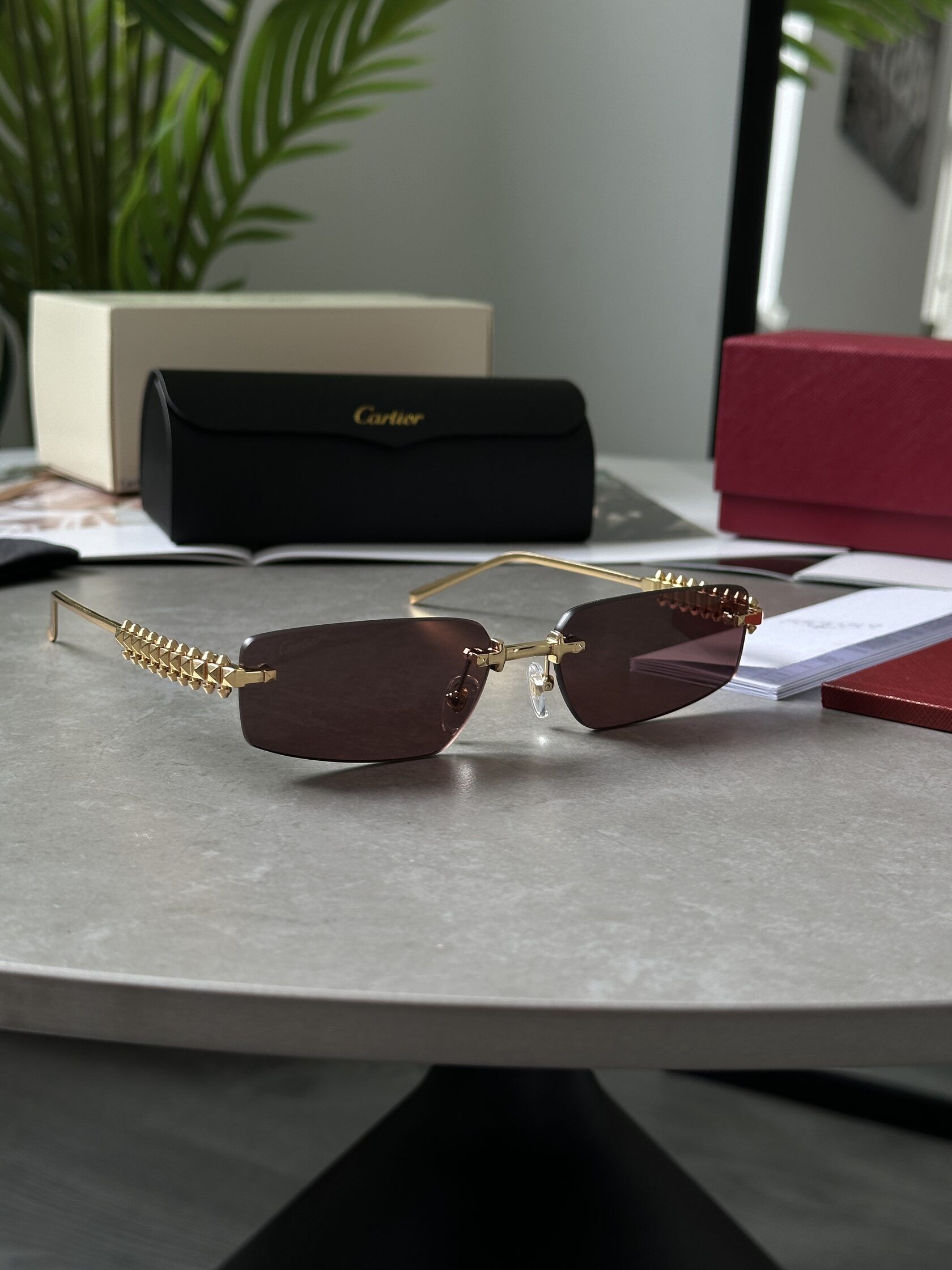 Cartier Clash Brown/Gold CT0545S 001 L - 5