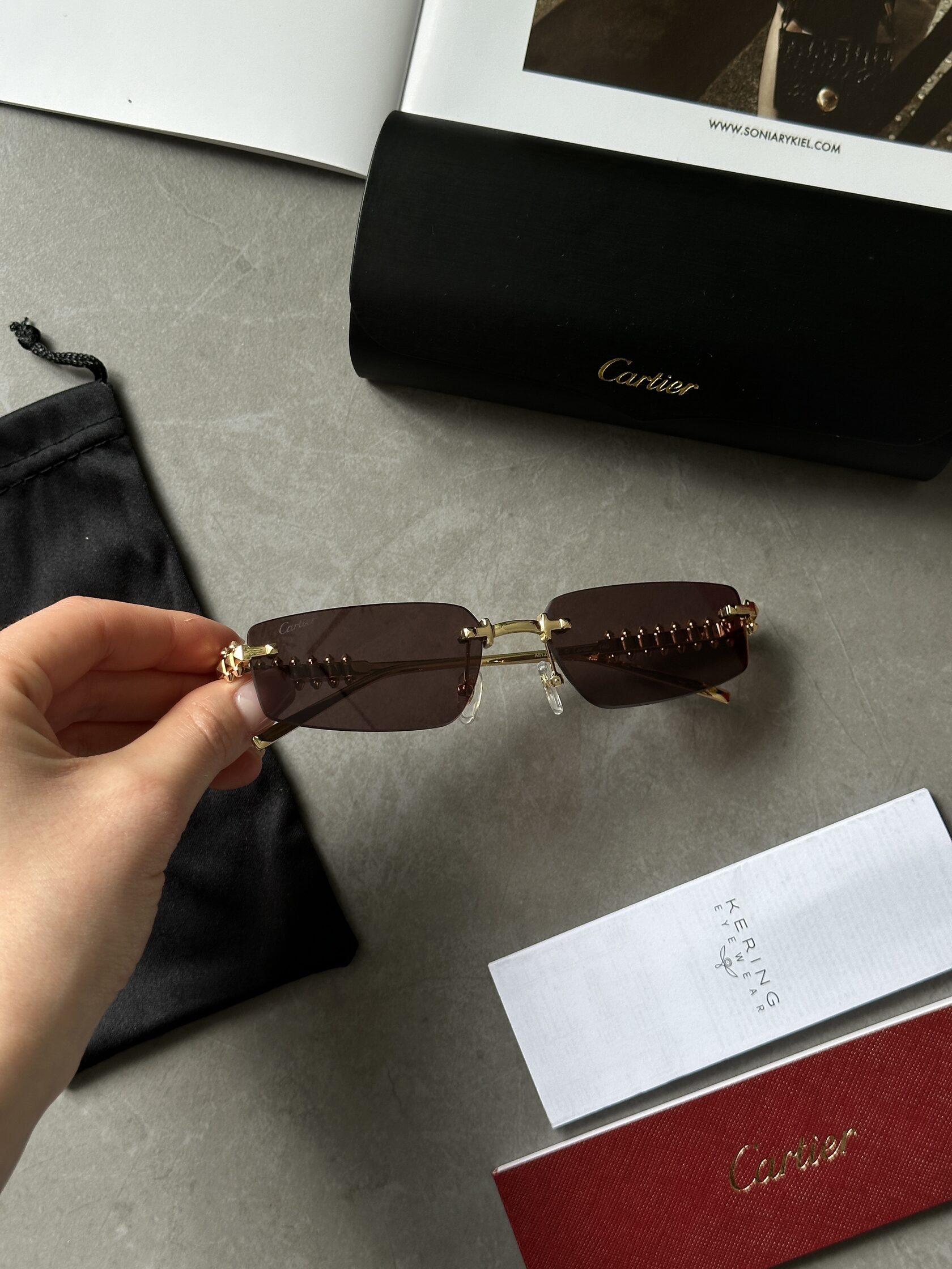 Cartier Clash Brown/Gold CT0545S 001 L - 6