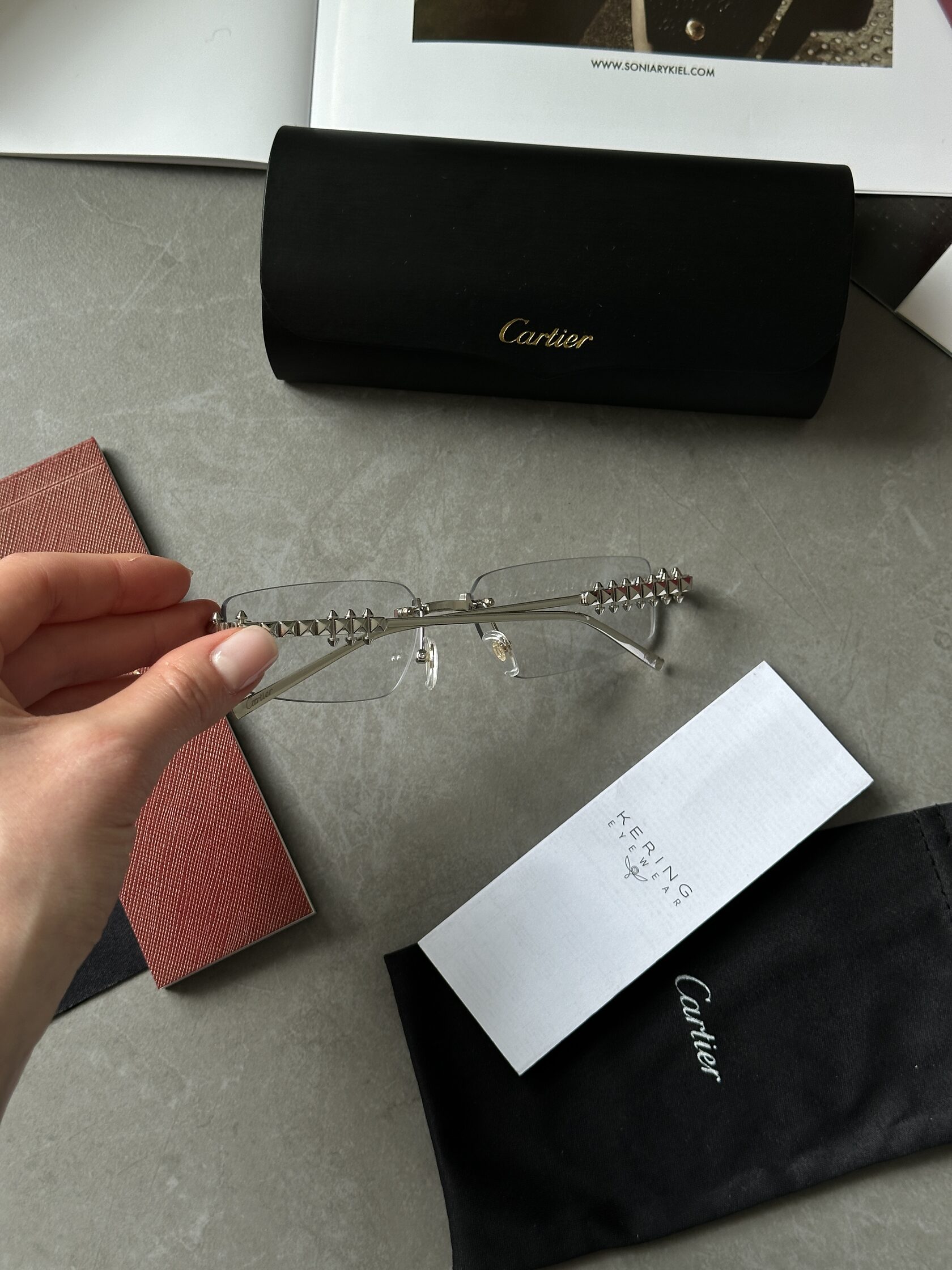 Cartier Clash Clear/Silver CT0544S 001 L Cat.2 - 11