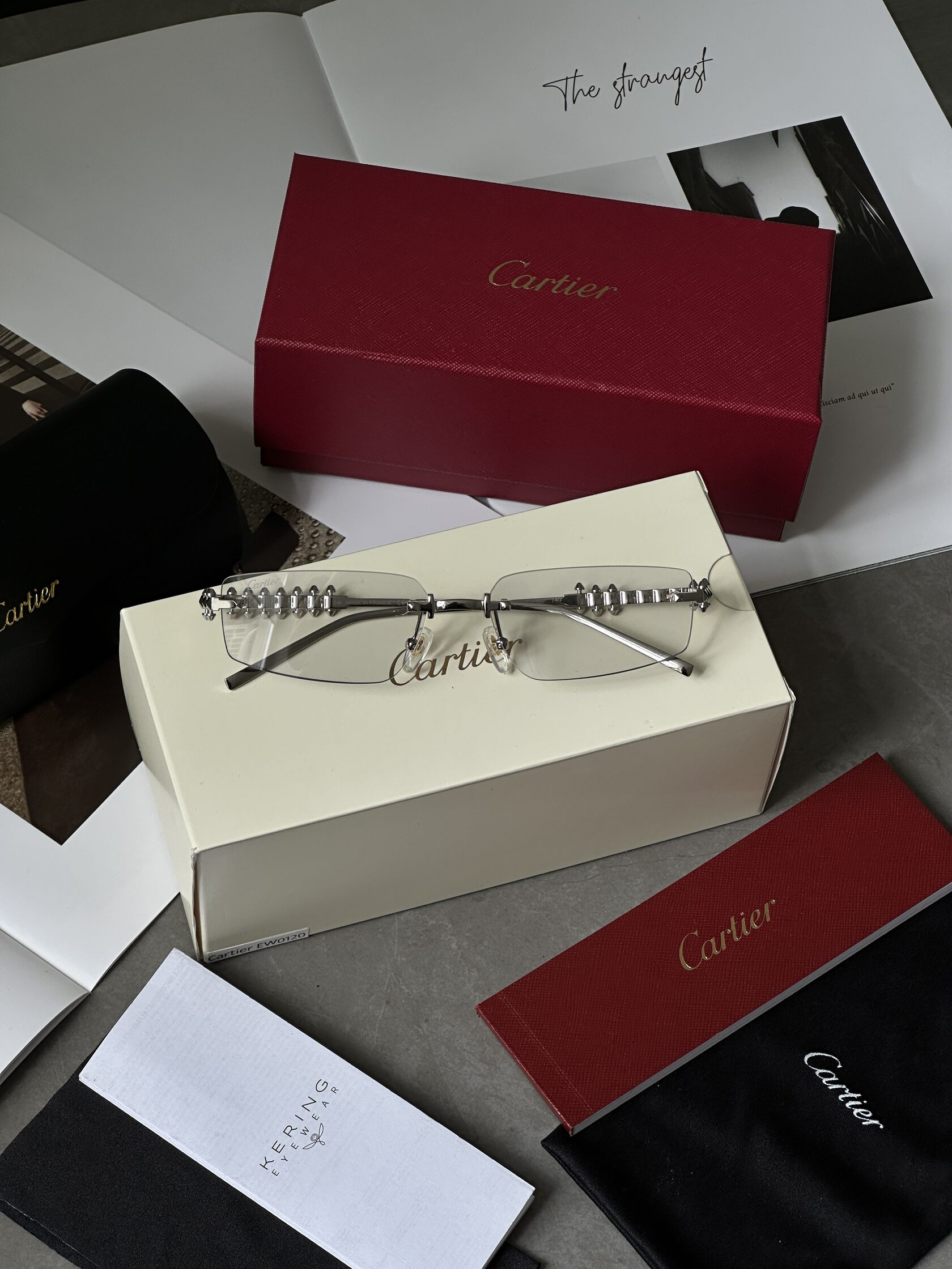 Cartier Clash Clear/Silver CT0544S 001 L Cat.2 - 2