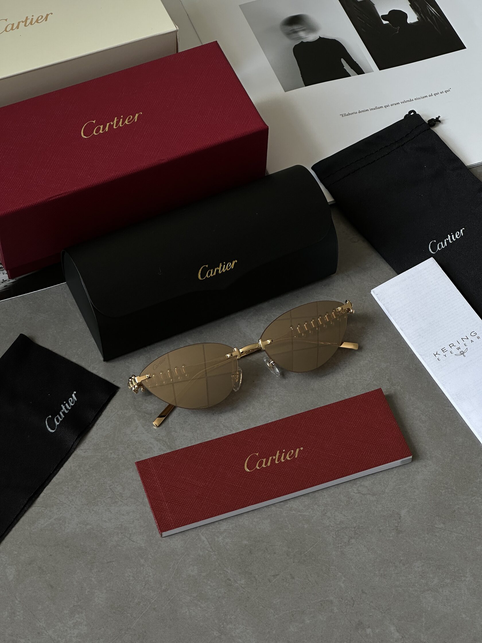 Cartier Clash Gold/Gold CT0543S 001L - 2