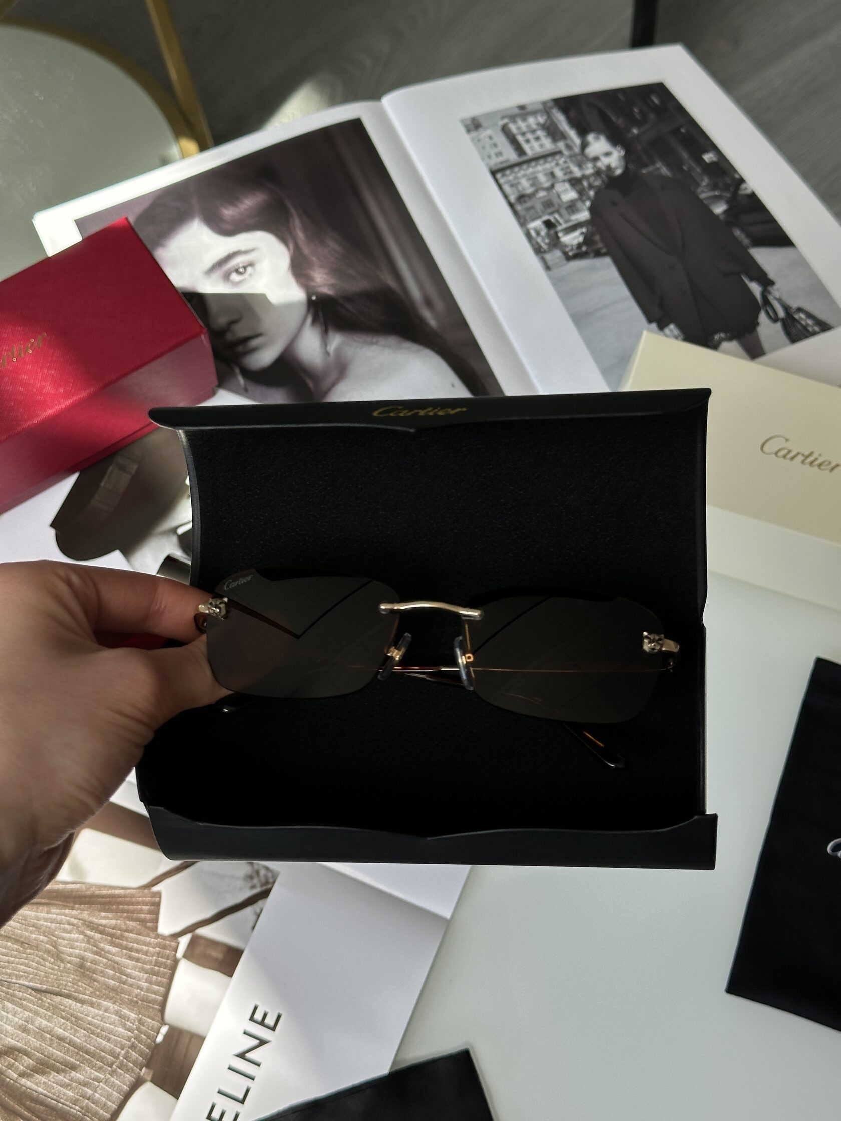 Cartier CT0148O 001 Brown/Silver - 4