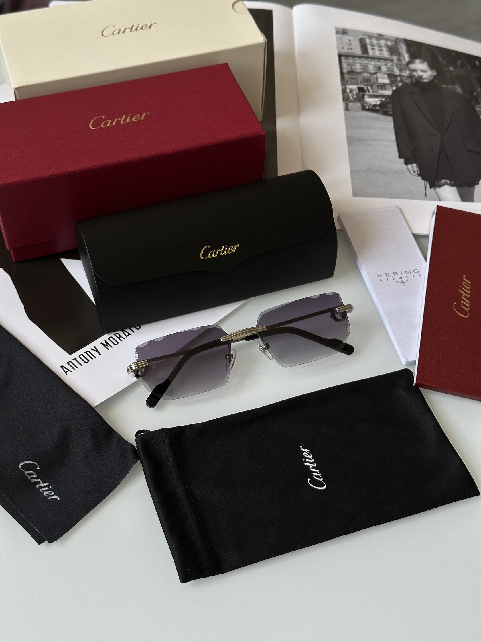 Cartier CT0627S 006WP Blue/Silver - 4