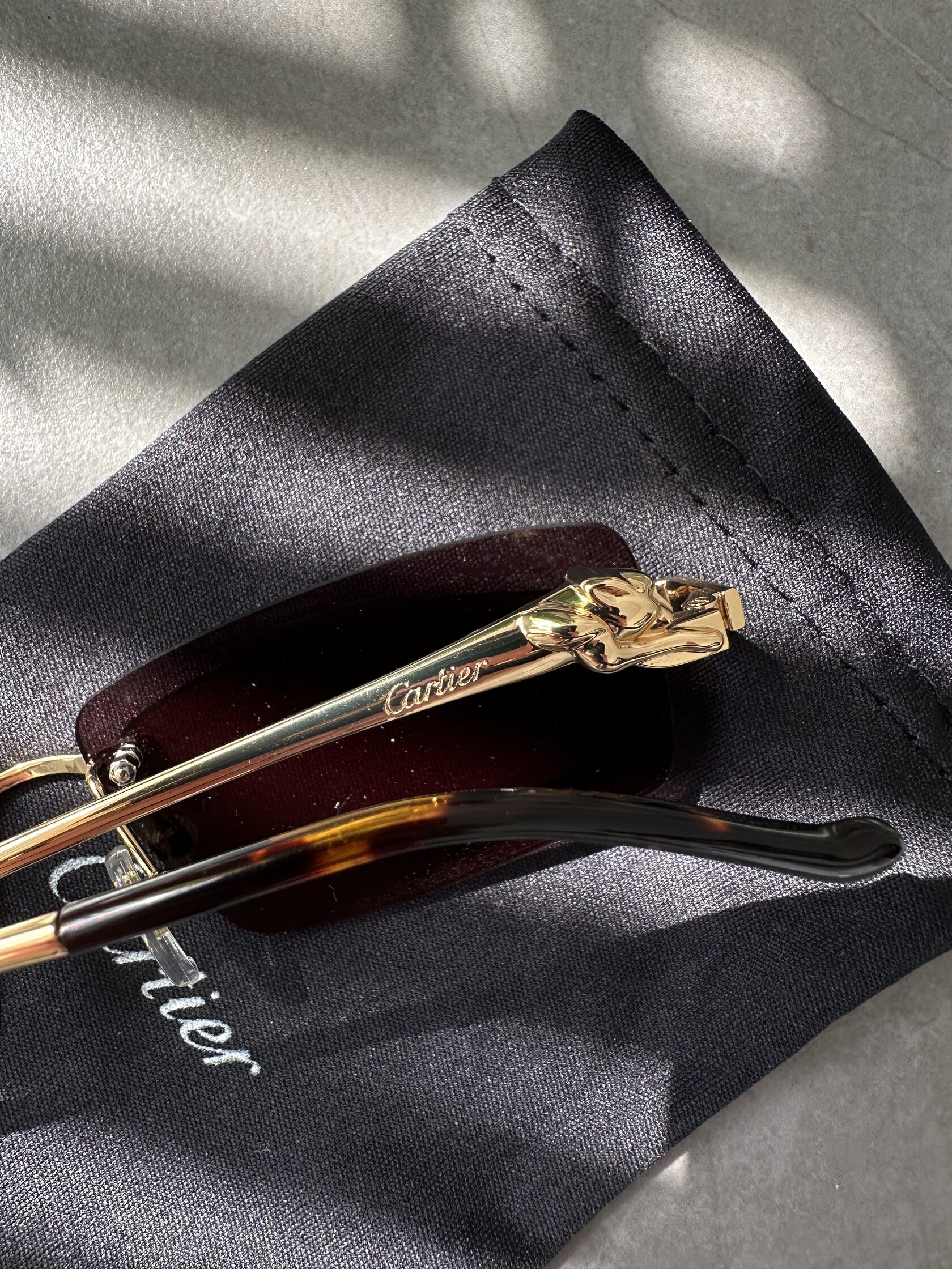 Cartier Panthère Black/Gold CT0430S 004 AD - 11