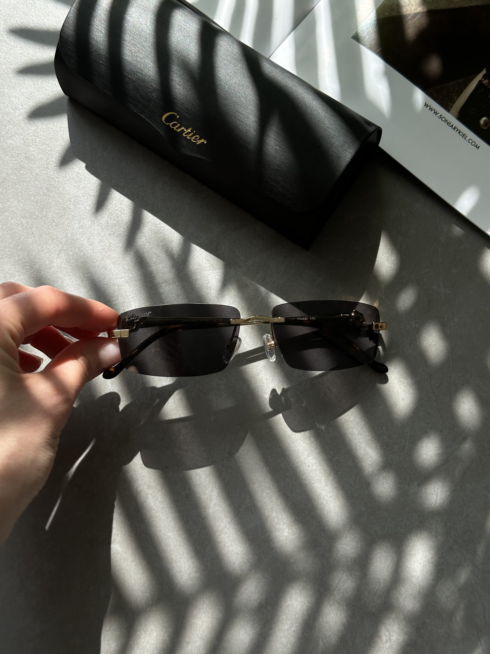 Cartier Panthère Black/Gold CT0430S 004 AD - 8