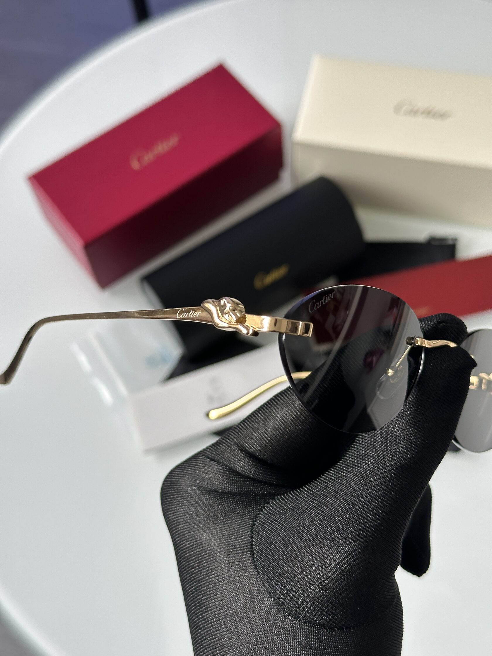 Cartier Panthère Black/Gold CT0504S - 12