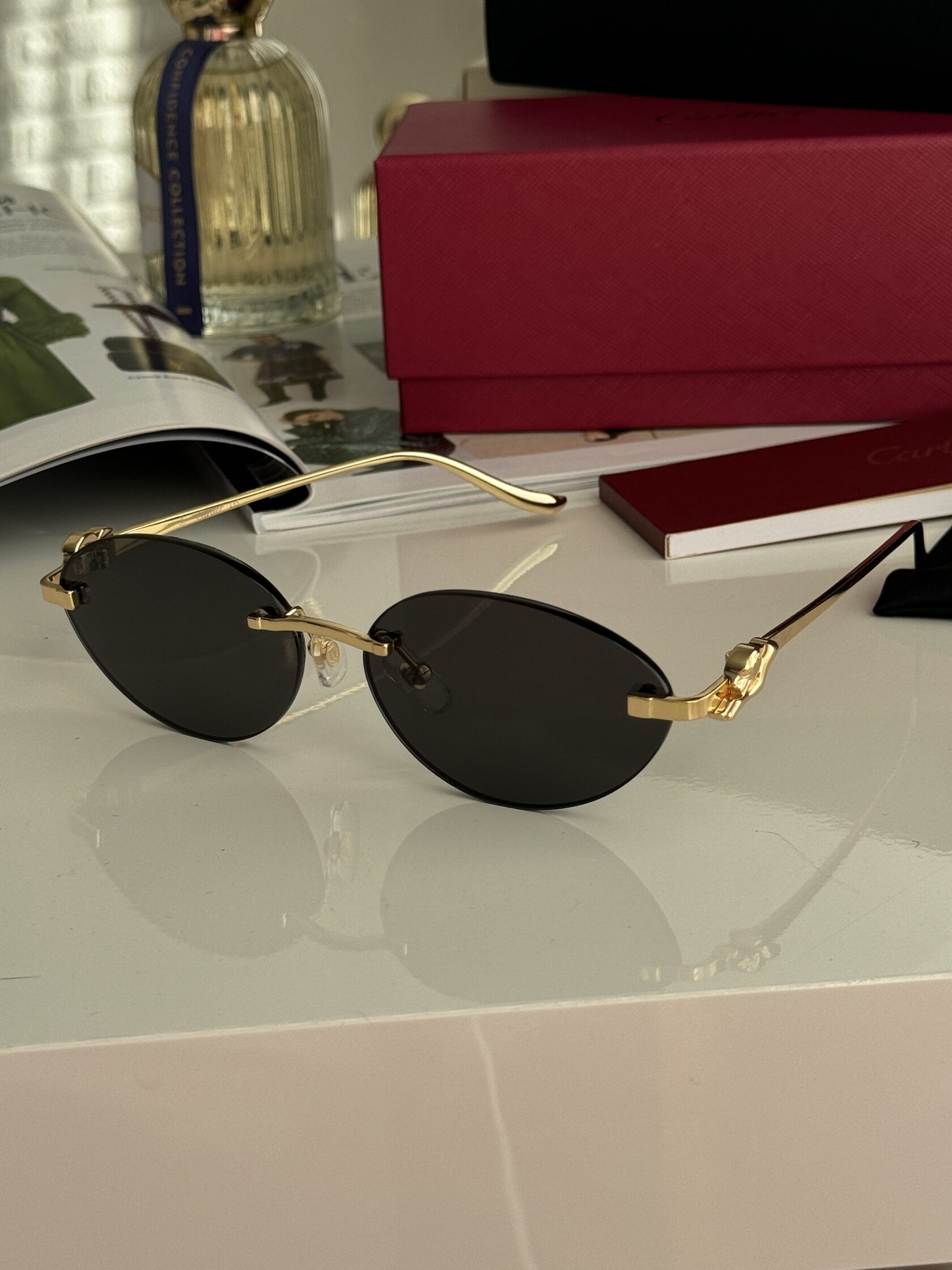 Cartier Panthère Black/Gold CT0504S - 8