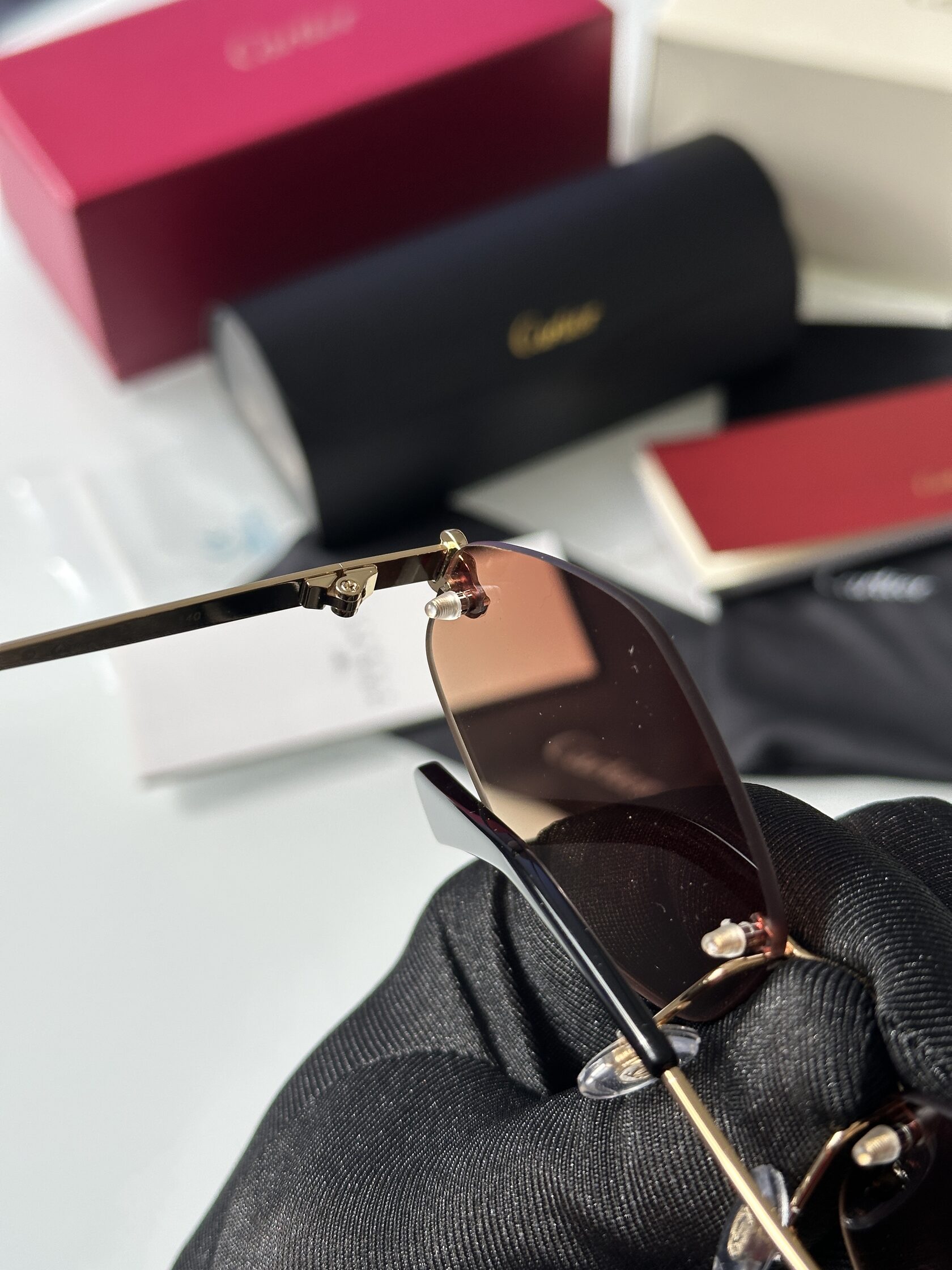 Cartier Panthère Losange Brown/Gold CT0433S - 13