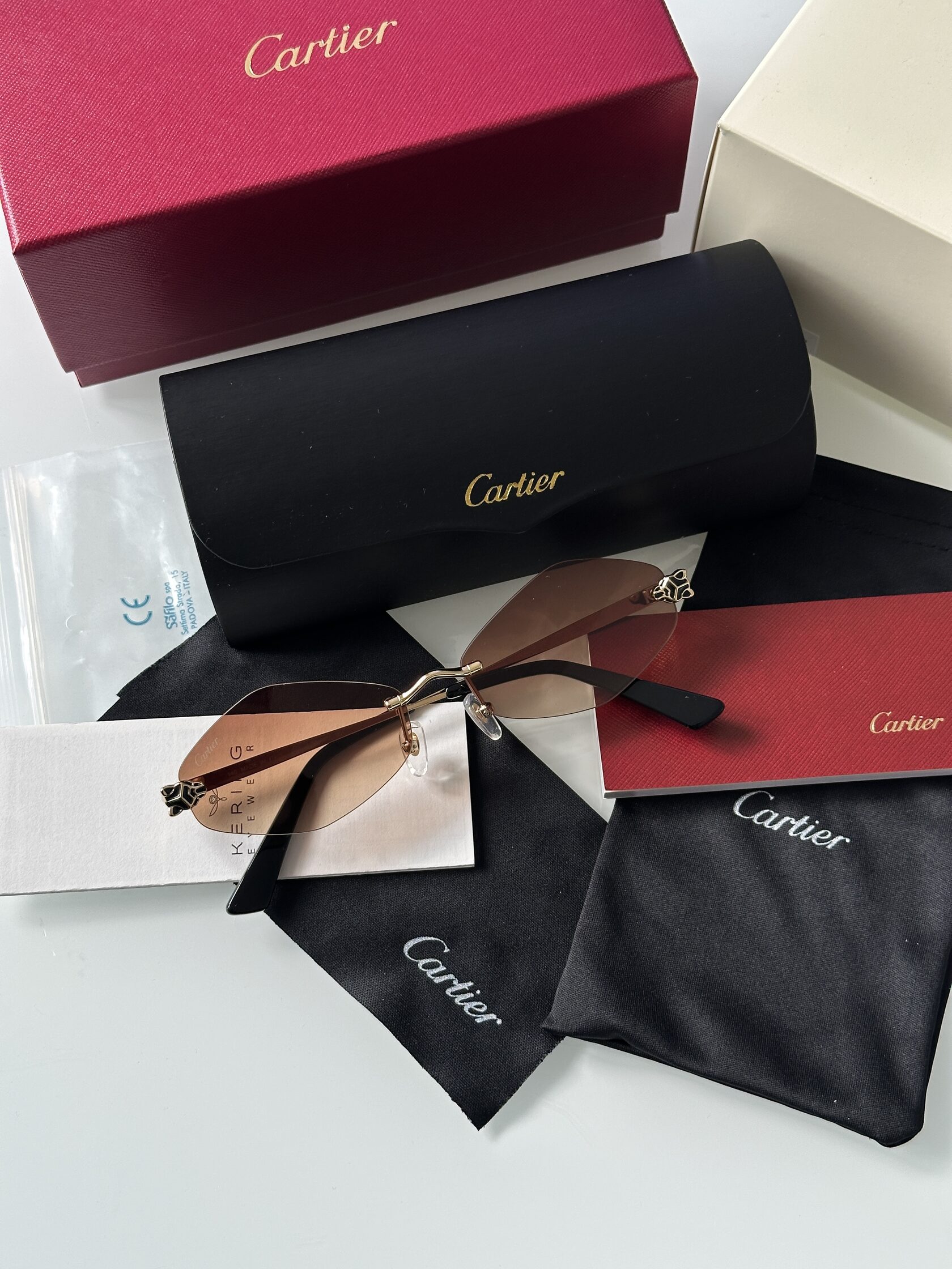 Cartier Panthère Losange Brown/Gold CT0433S - 3