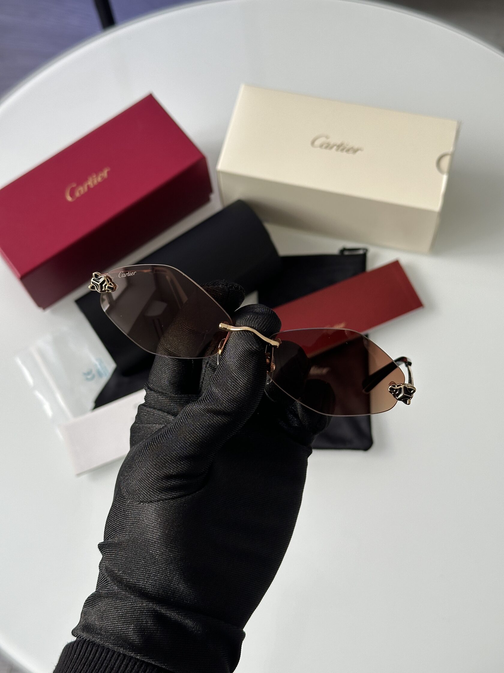 Cartier Panthère Losange Brown/Gold CT0433S - 5