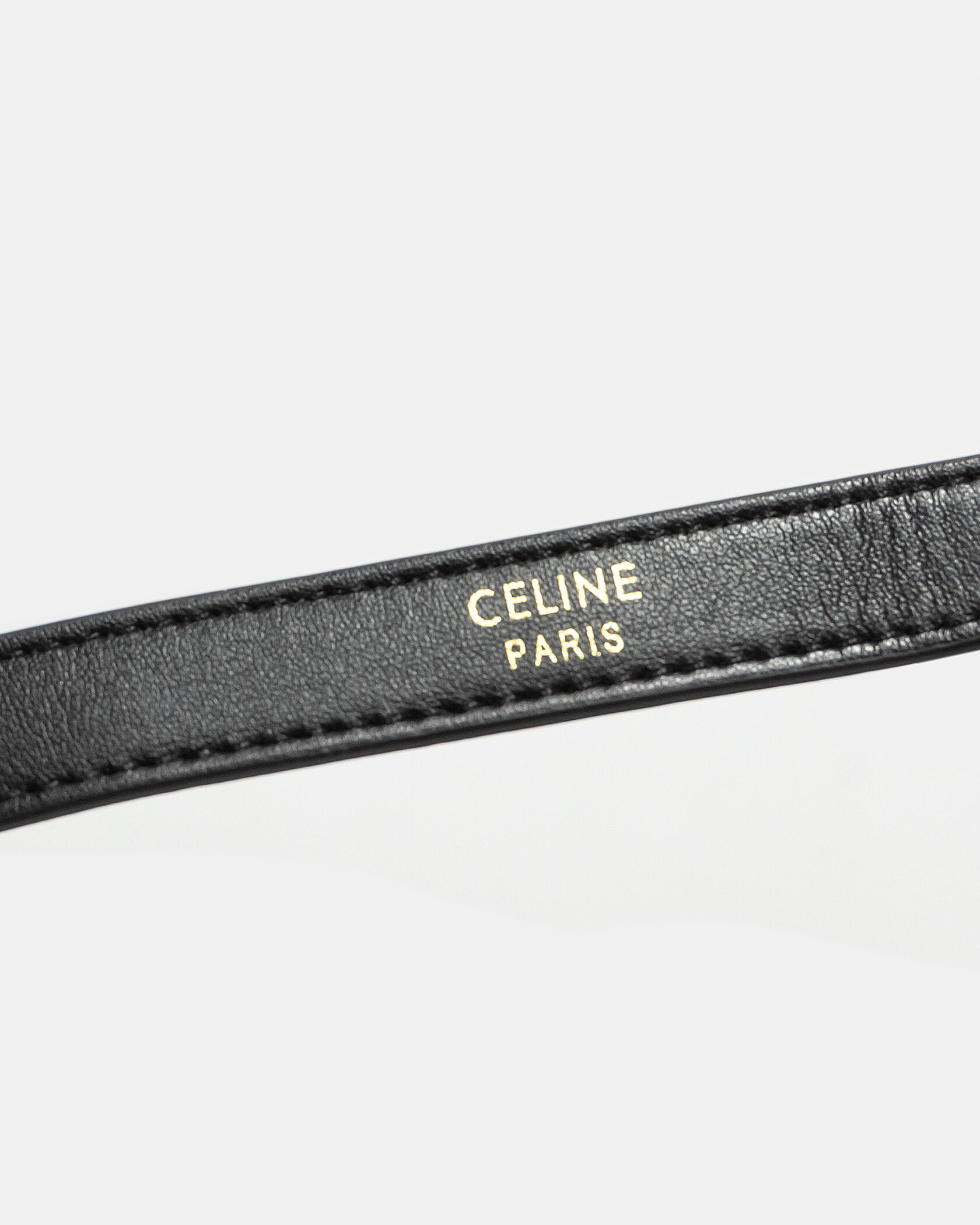 Celine Ava Triomphe Soft Bag in Smooth Calfskin Black - 15