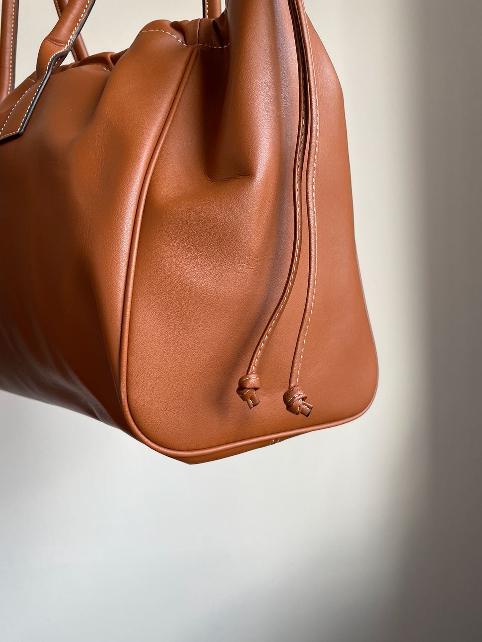 Celine Cabas Drawstring Cuir Triomphe In Smooth Calfskin Tan - 18