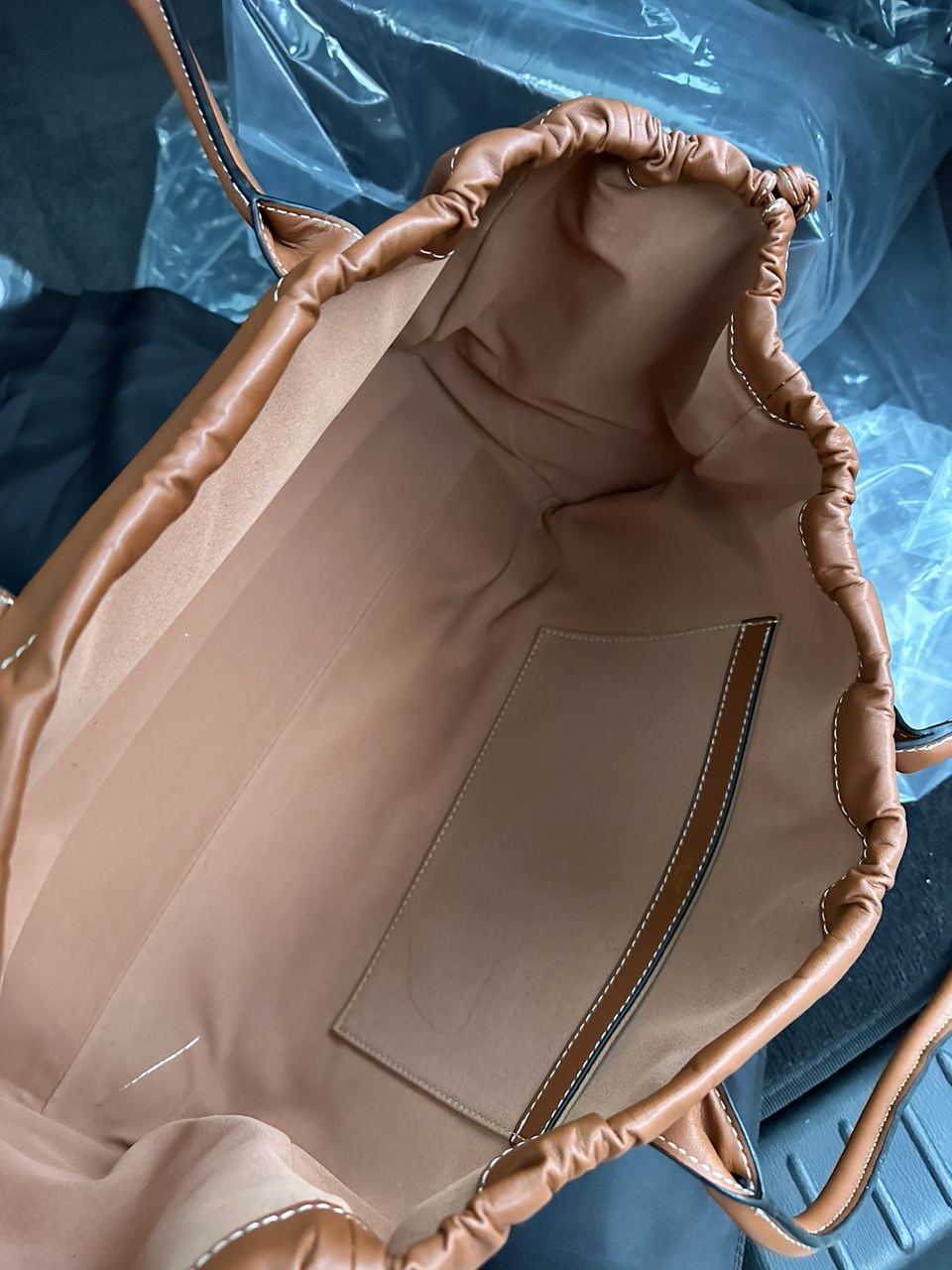 Celine Cabas Drawstring Cuir Triomphe In Smooth Calfskin Tan - 28