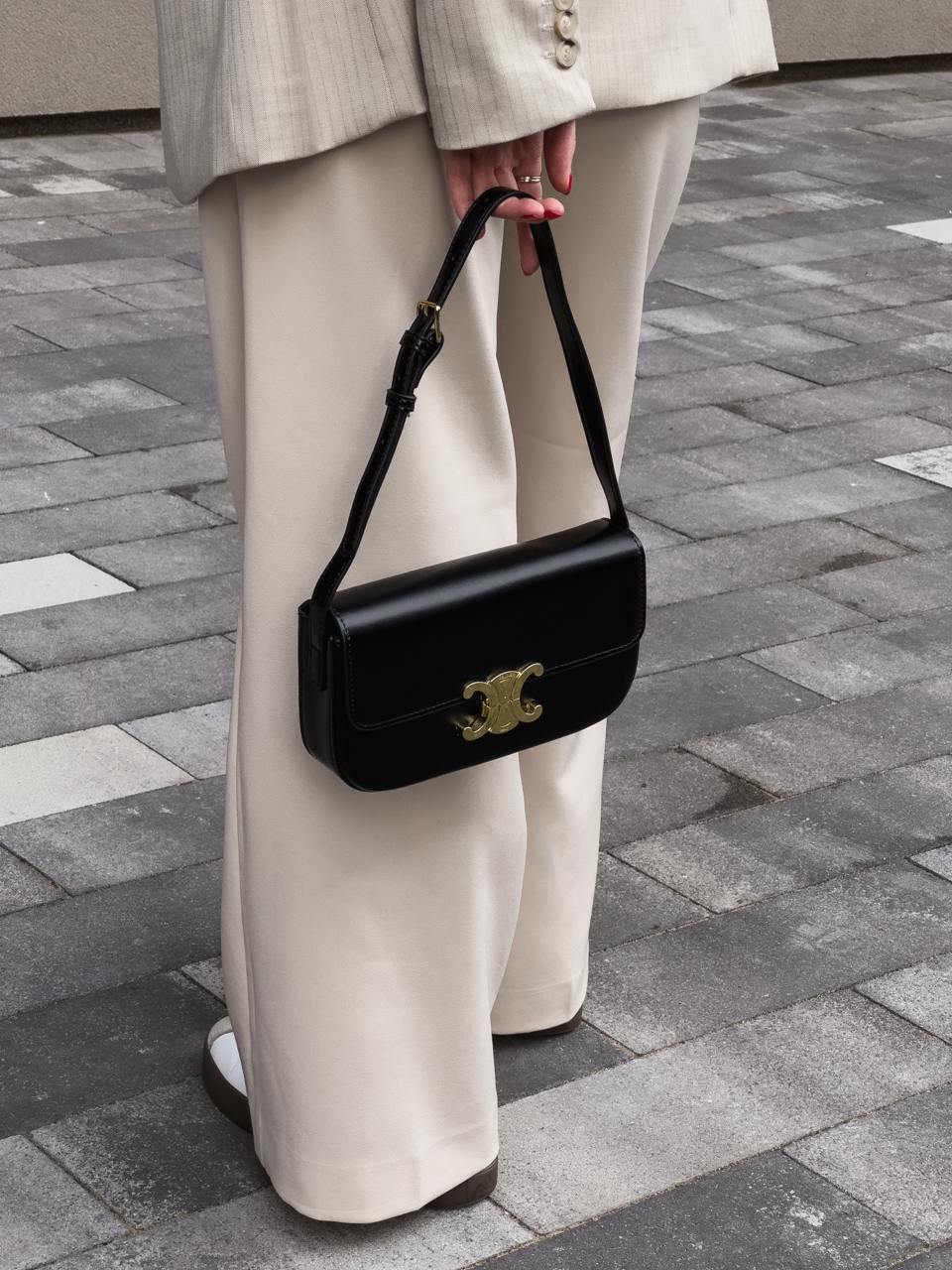 Celine Classique Triomphe Bag Black - 5