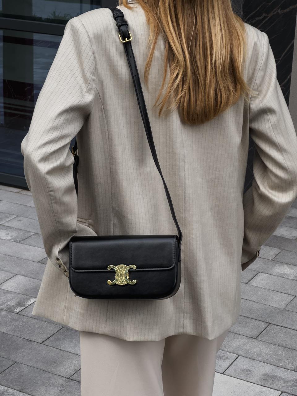 Celine Classique Triomphe Bag Black - 7