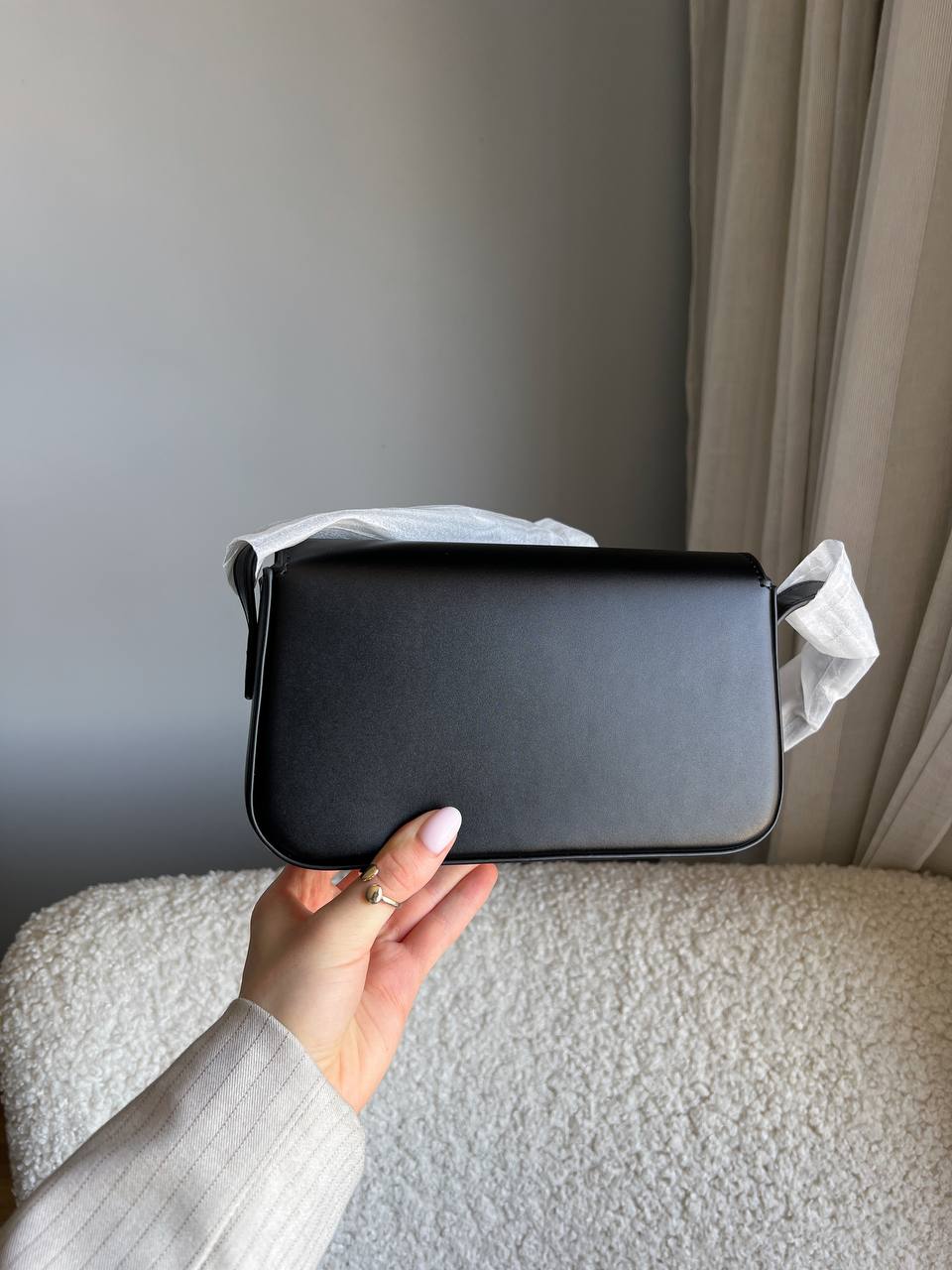 Celine Classique Triomphe Bag In Shiny Calfskin Leather - 9