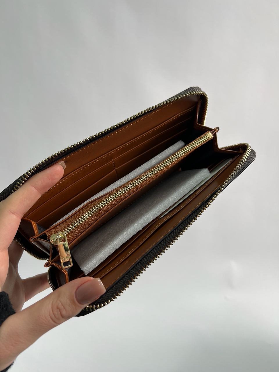 Celine Large Zipped Wallet in Triomphe Canvas Brown - 13