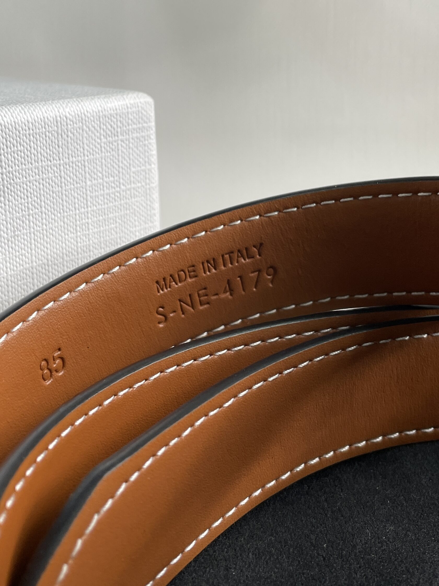 Celine Medium Triomphe Belt In Triomphe Canvas And Calfskin White - 10