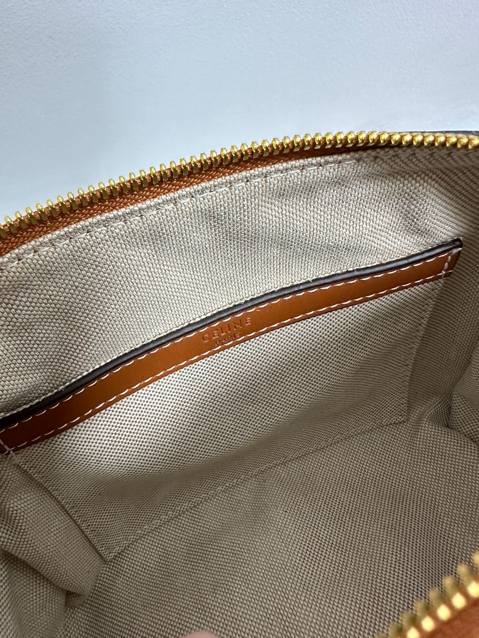 Celine Small Boston Cuir Triomphe in Textile and Calfskin - 23