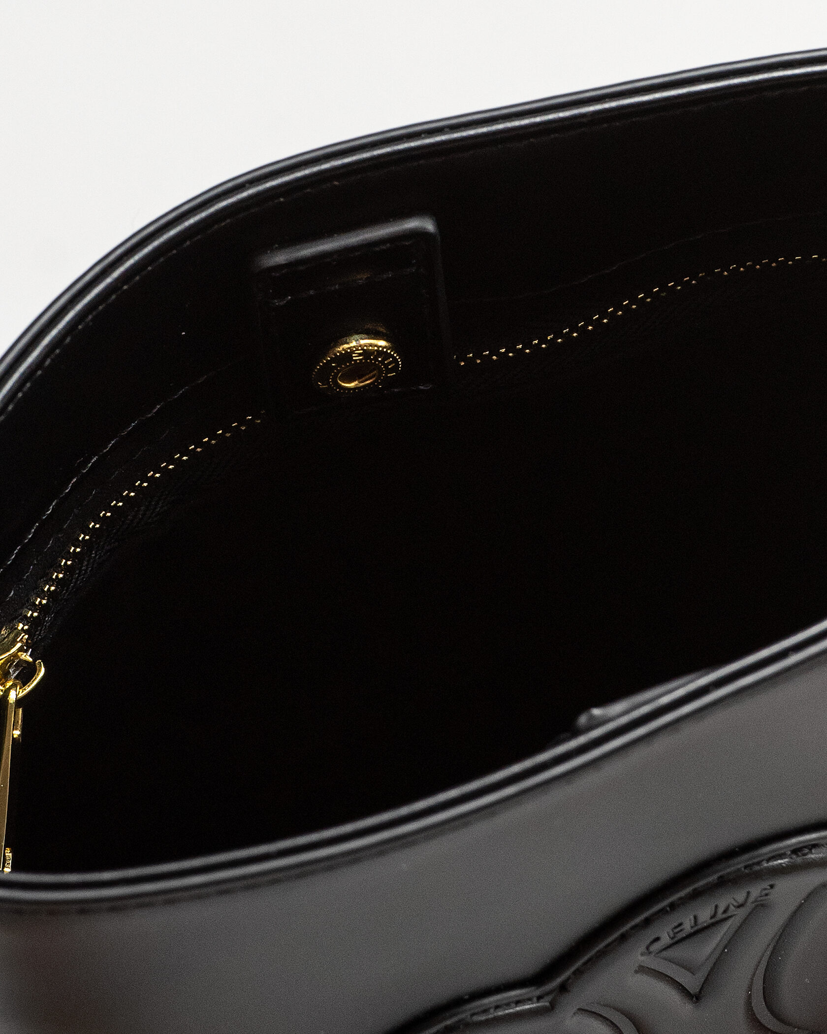 Celine Small Bucket Cuir Triomphe In Smooth Calfskin Tan Black - 10