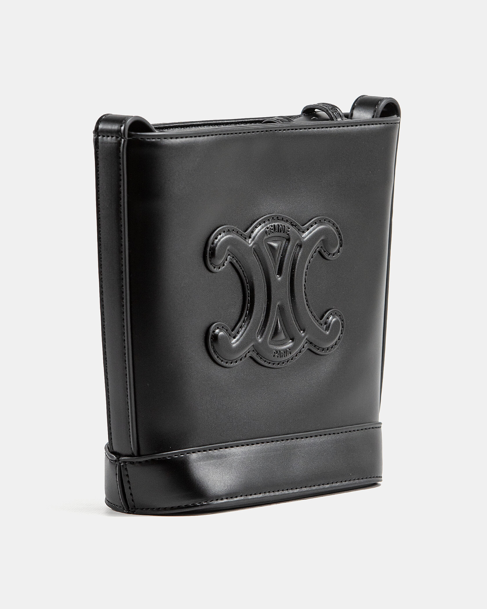 Celine Small Bucket Cuir Triomphe In Smooth Calfskin Tan Black - 5