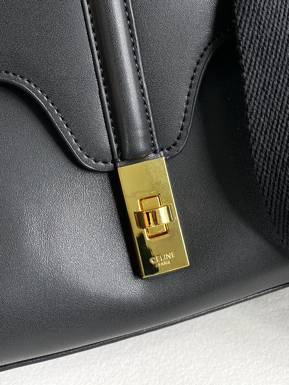 Celine Teen Soft 16 In Smooth Calfskin Tan Black - 10