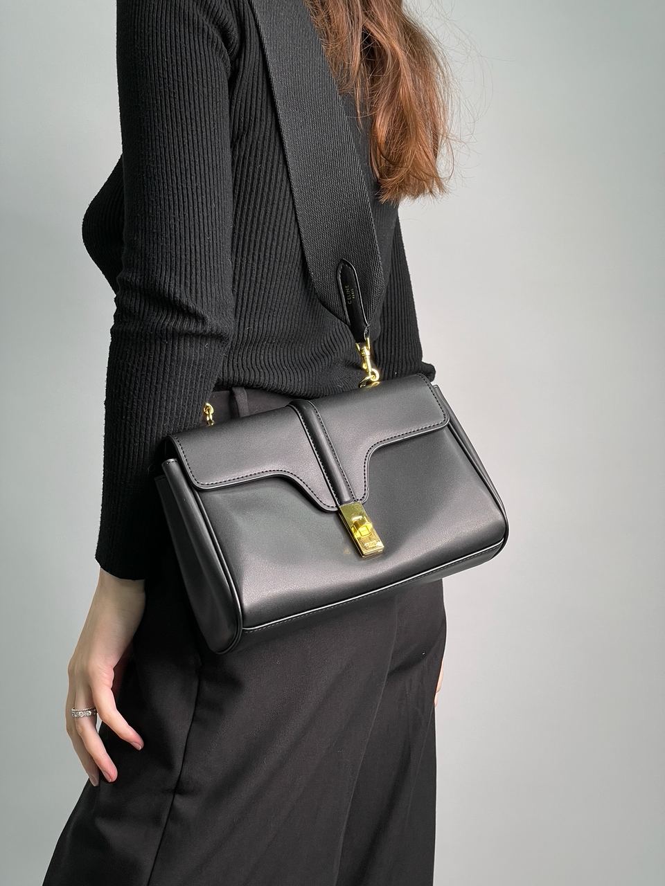 Celine Teen Soft 16 In Smooth Calfskin Tan Black - 7