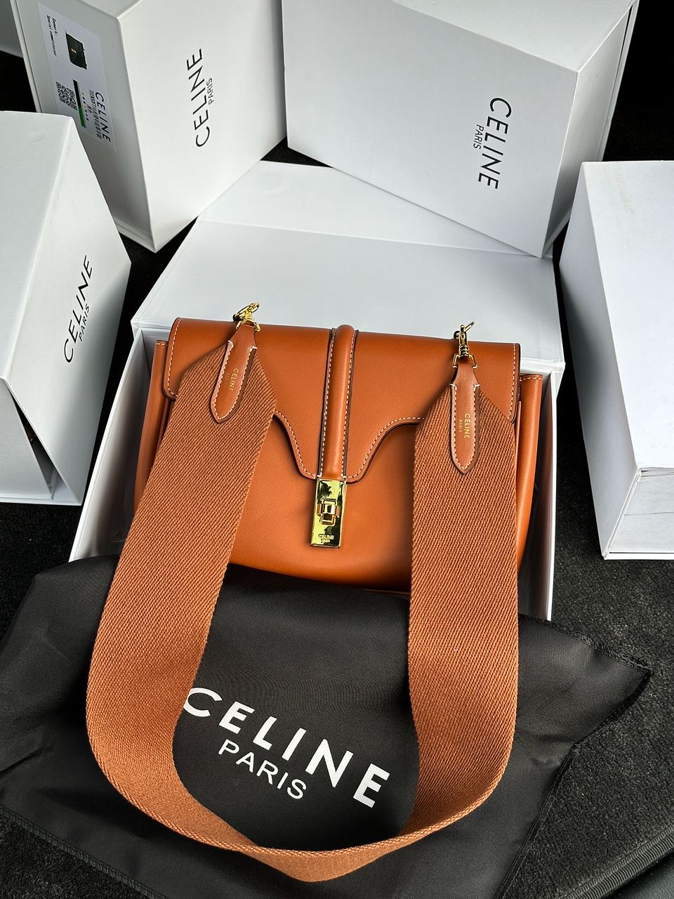 Celine Teen Soft 16 In Smooth Calfskin Tan Brown - 2