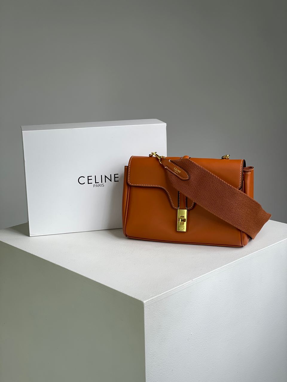 Celine Teen Soft 16 In Smooth Calfskin Tan Brown - 4